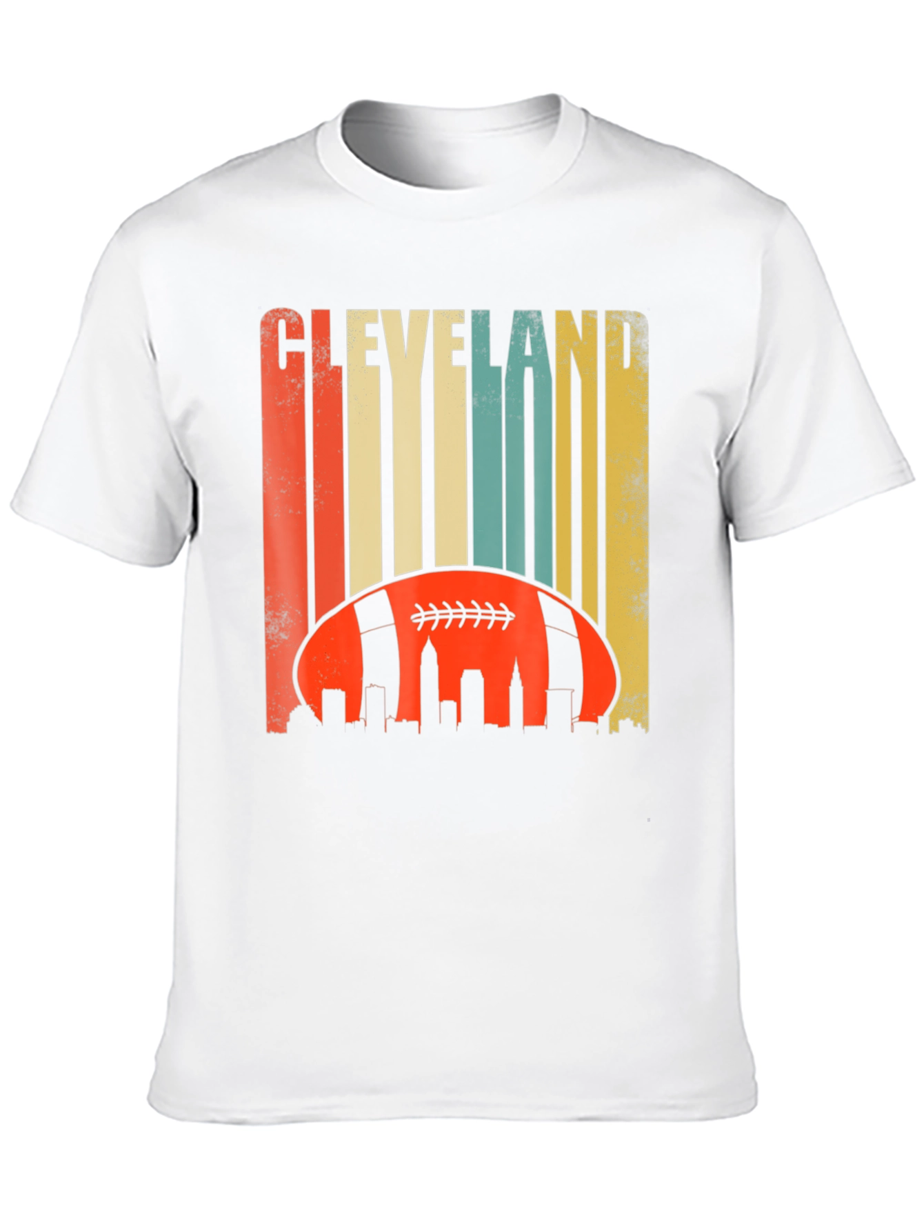 Cleveland Football Skyline Graphic Tee