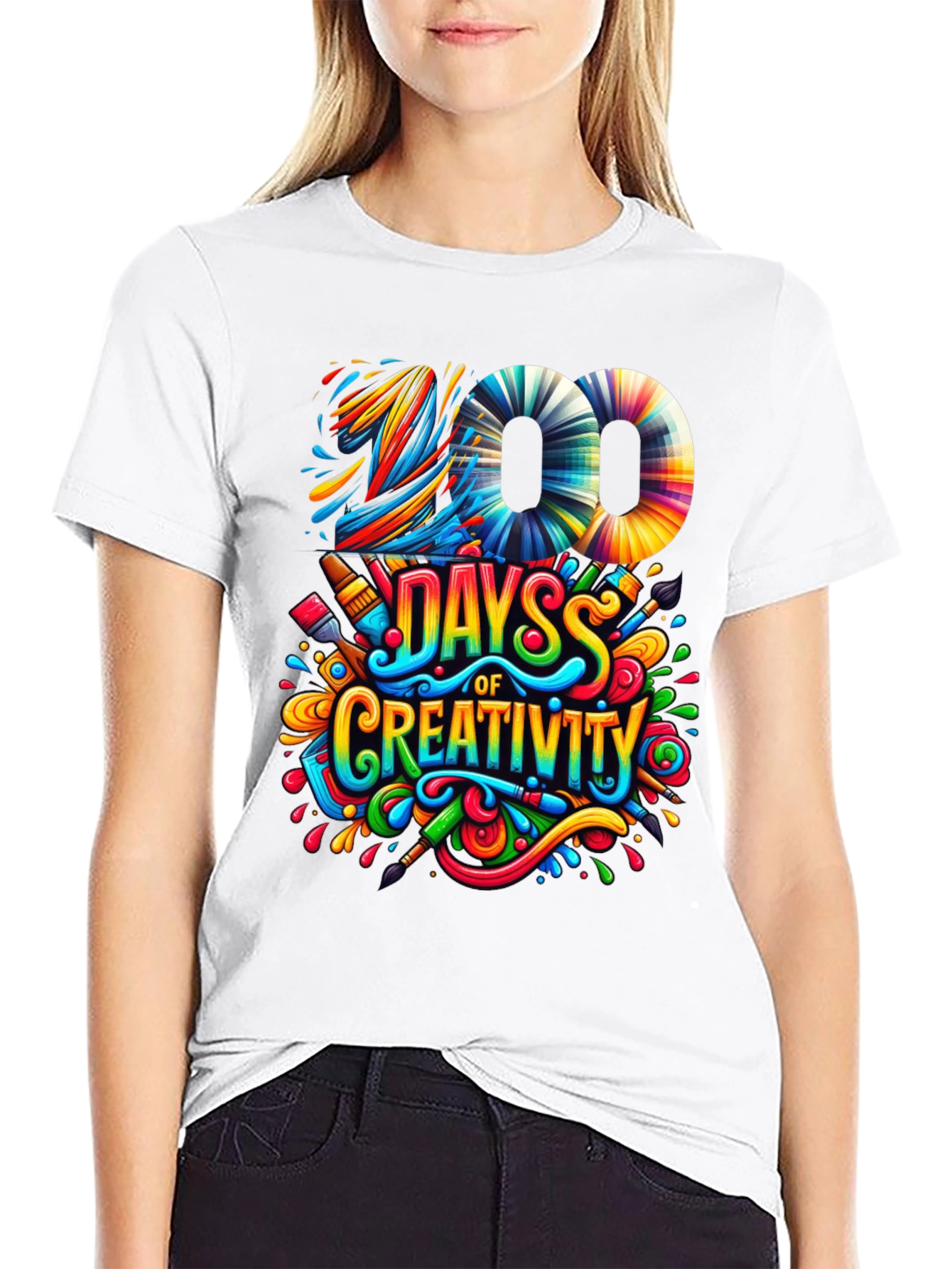 100 Days of Creativity Graphic T-Shirt