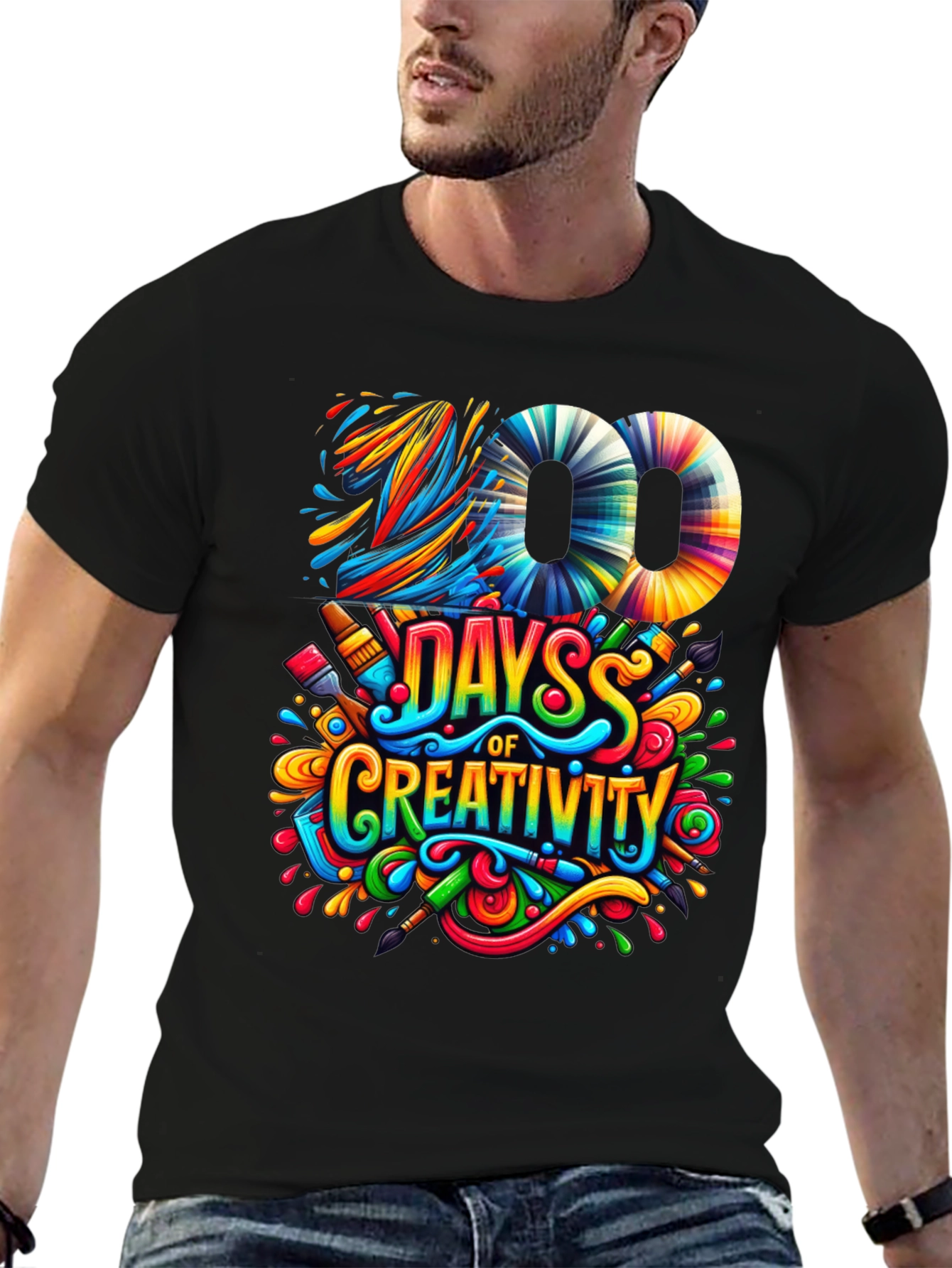 100 Days of Creativity Graphic T-Shirt