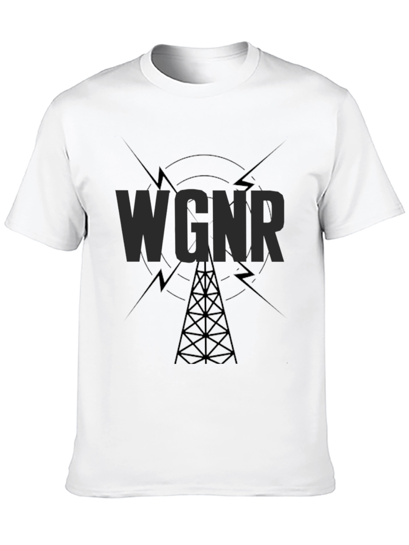 WGNR Radio Tower Black T-Shirt
