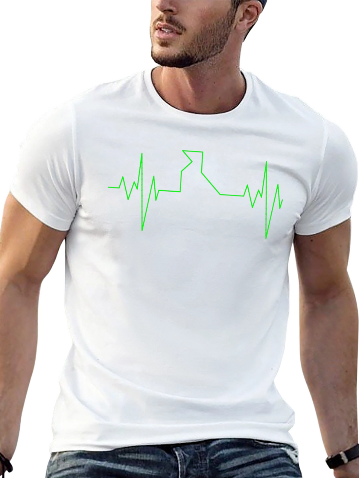 Idaho Heartbeat T-Shirt - Black Cotton Tee