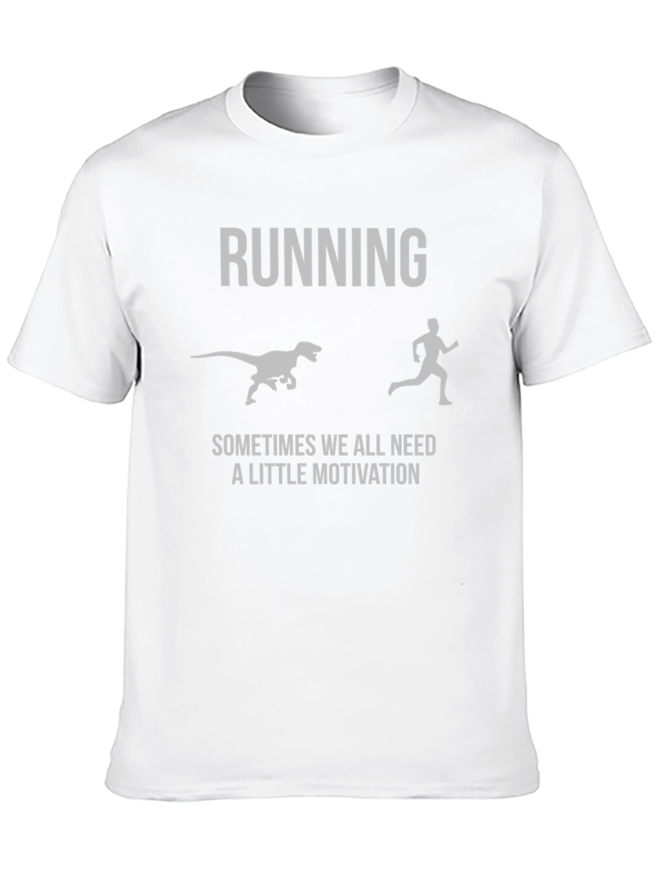 Running Motivation T-Shirt - Dinosaur Chase Graphic Tee