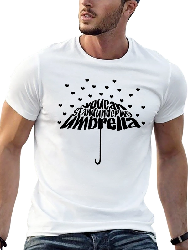You Can Stand Under My Umbrella Black T-Shirt