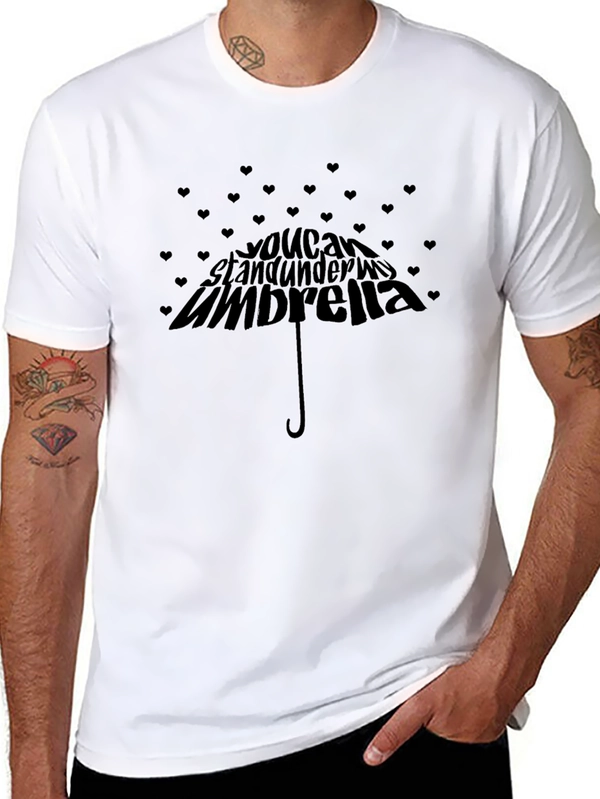 You Can Stand Under My Umbrella Black T-Shirt