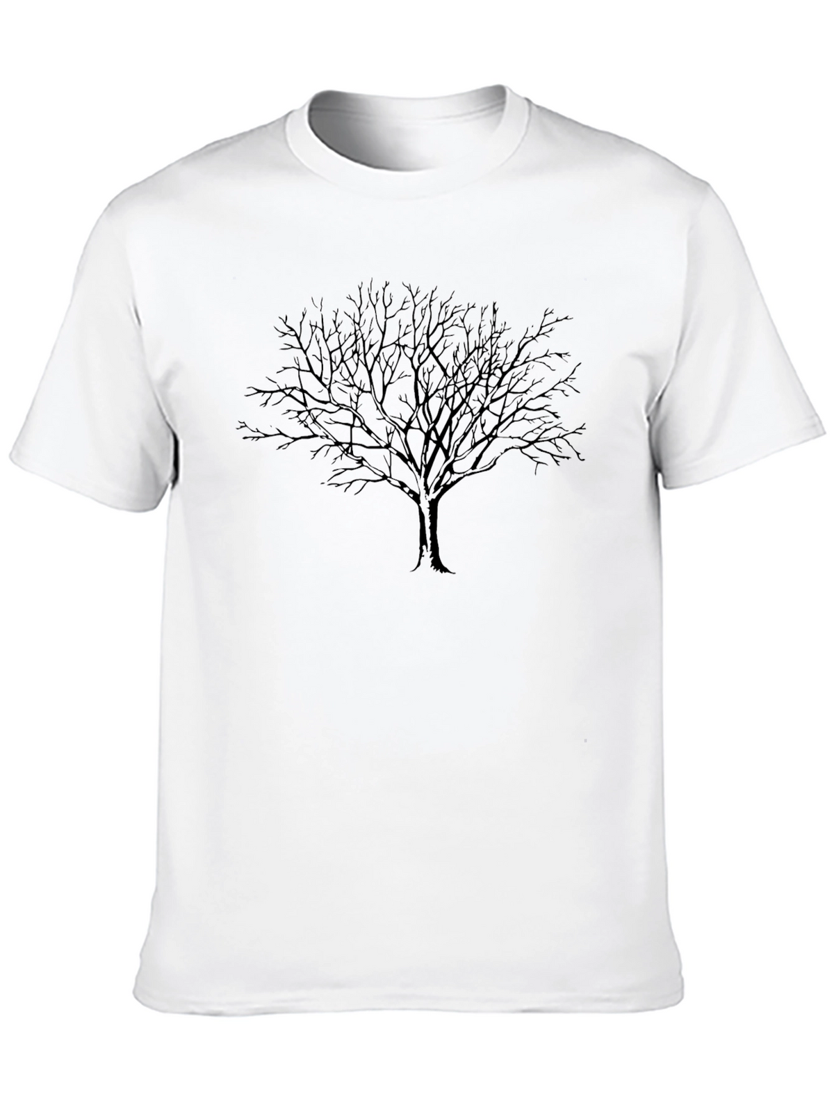 Mens Black Tree Graphic Tee