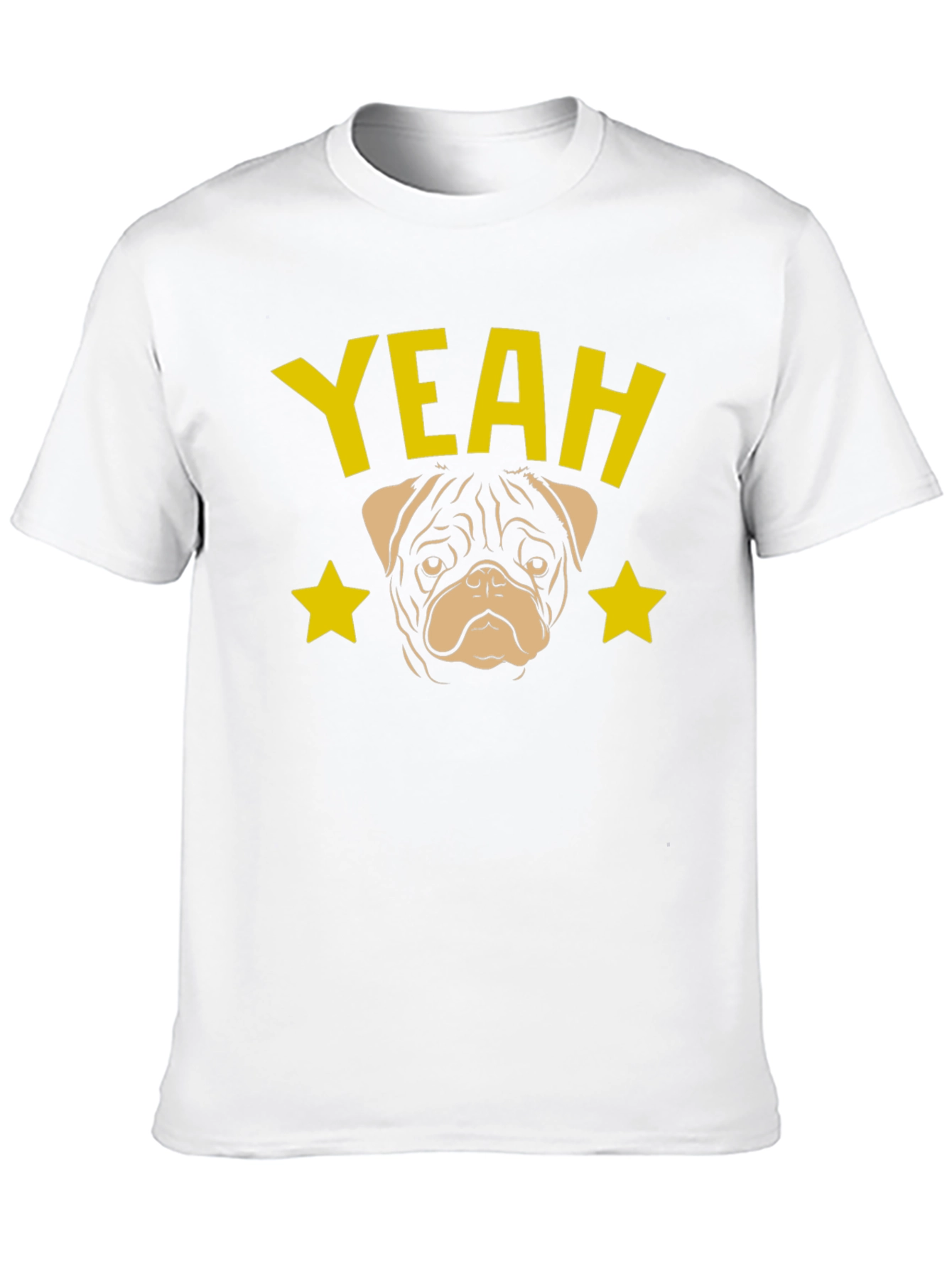 Yeah Pug Graphic T-Shirt - Trendy Dog Lover Tee