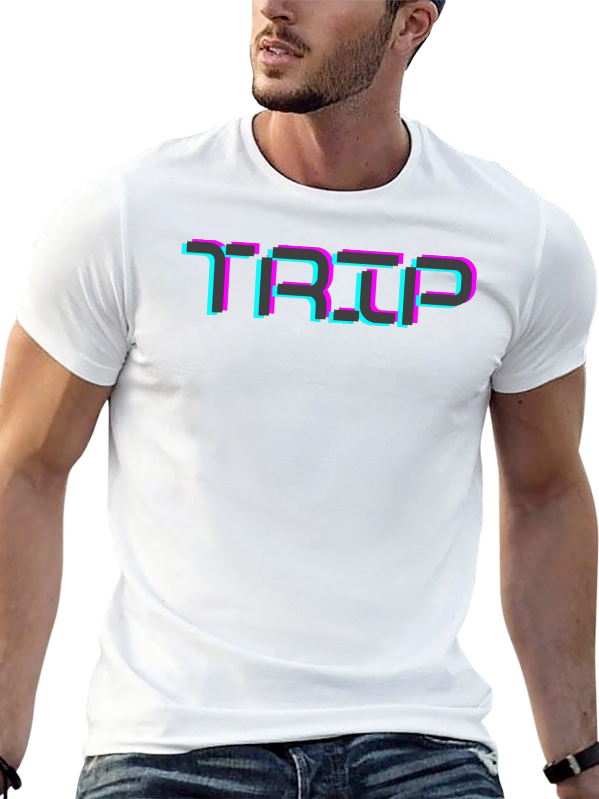 TRIP Glitch T-Shirt - Retro Style