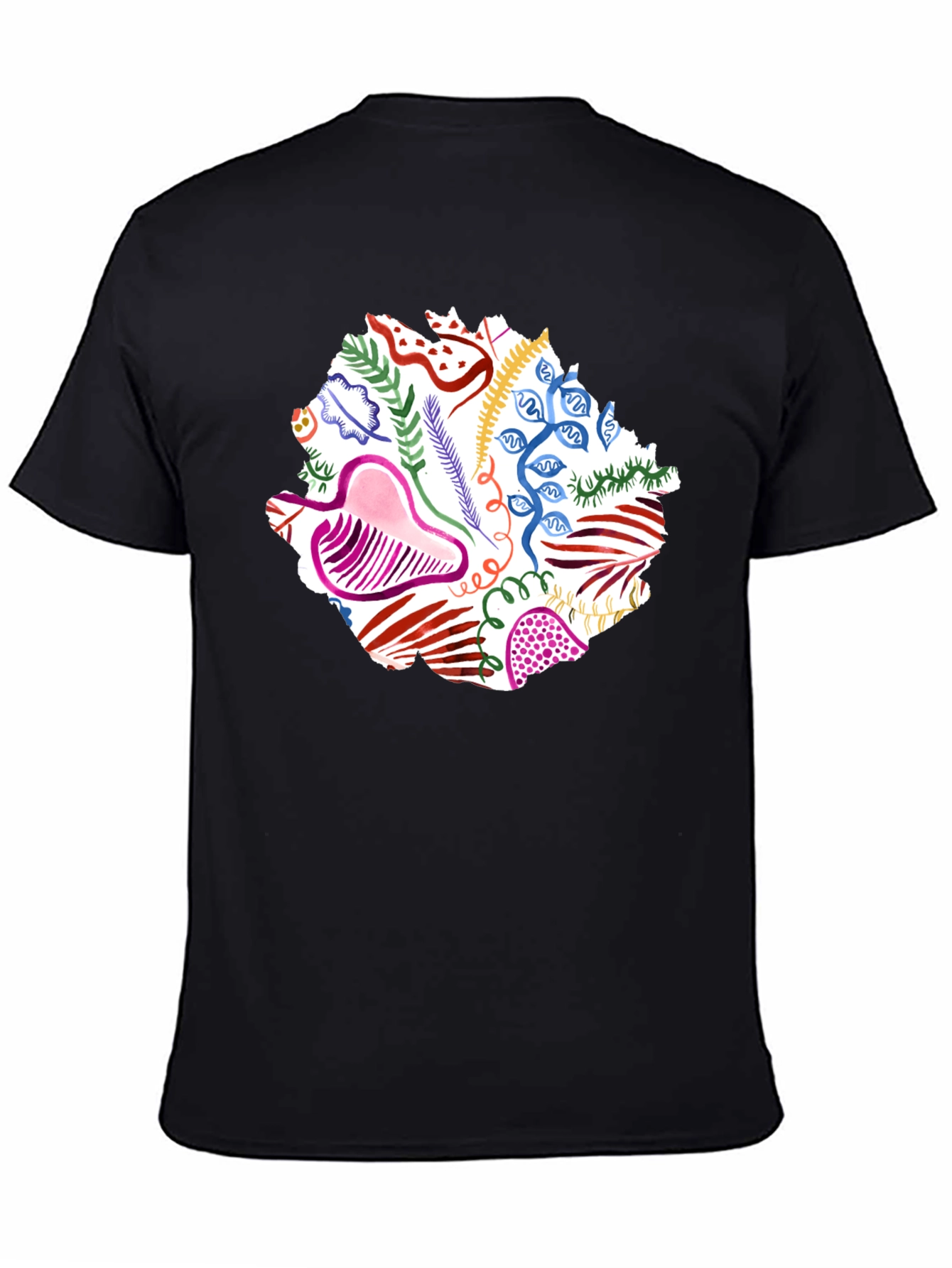 Abstract Art Print Black Tee