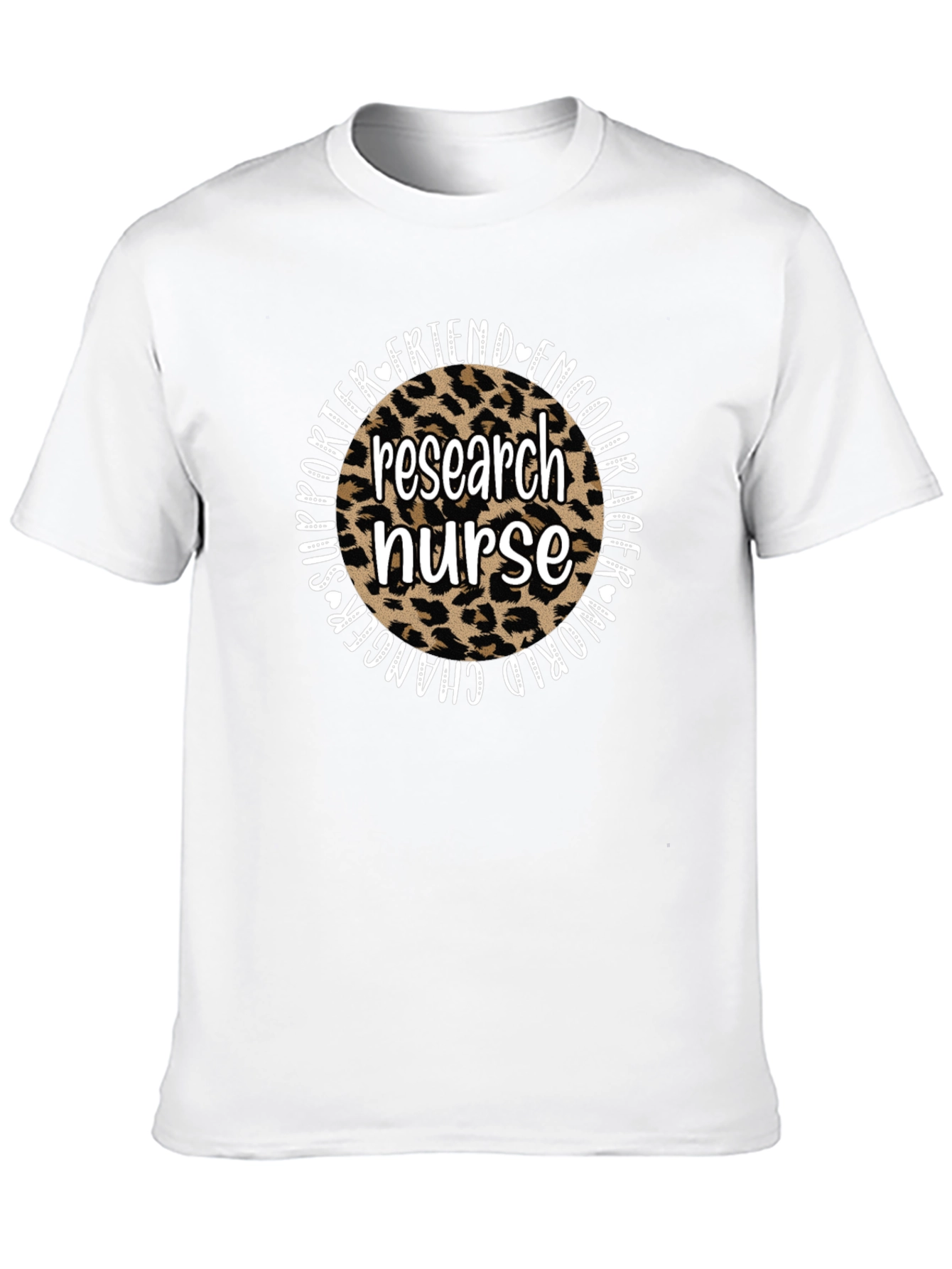 Research Nurse Leopard Print T-Shirt
