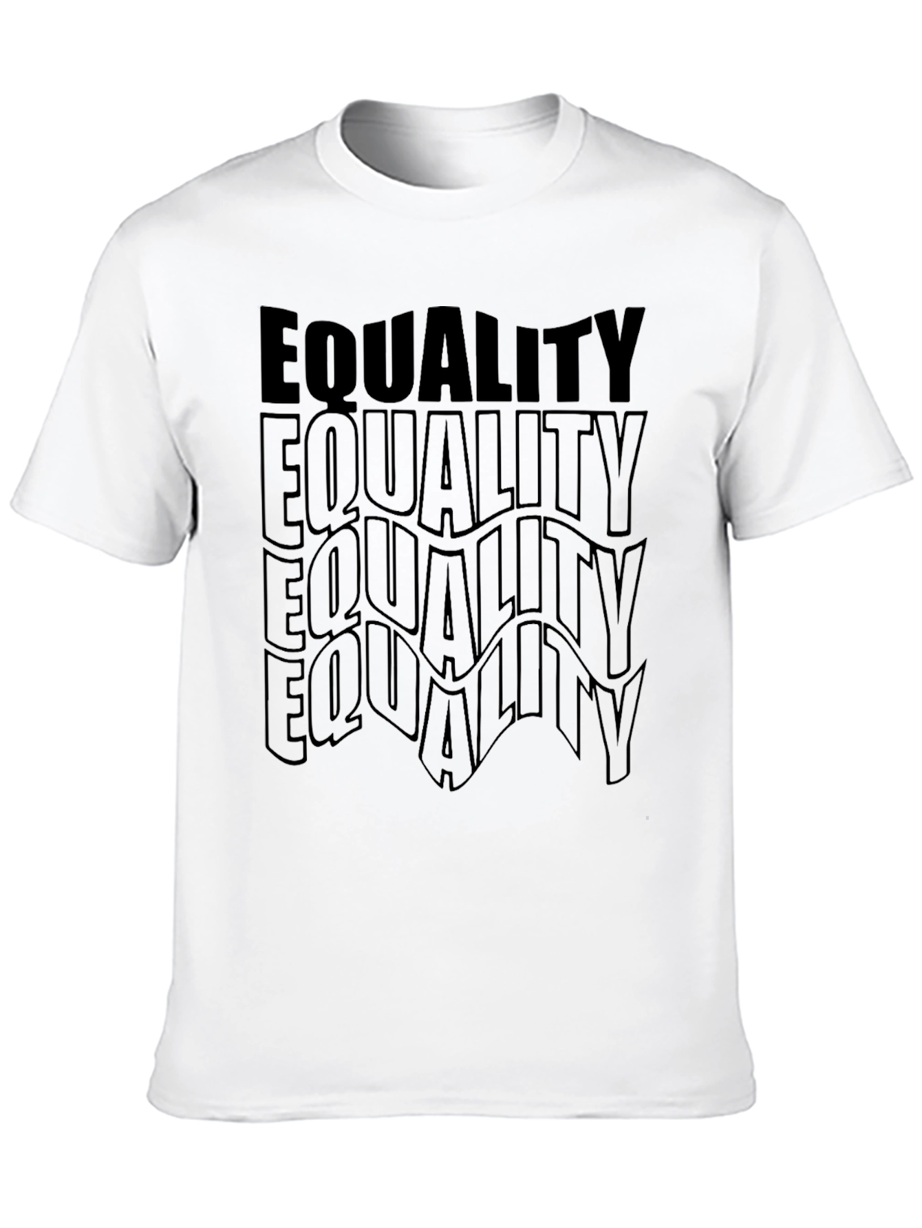 Equality Black Graphic Tee