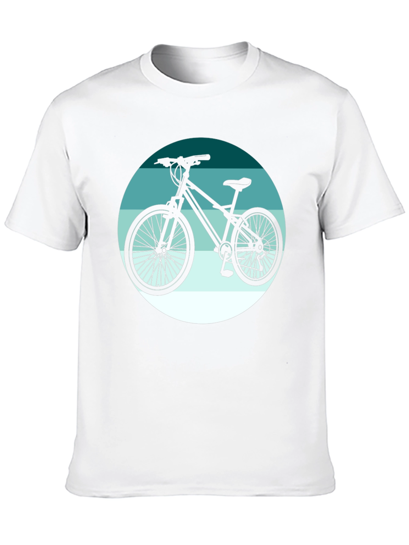 Mountain Bike Graphic Tee - Black Cotton T-Shirt