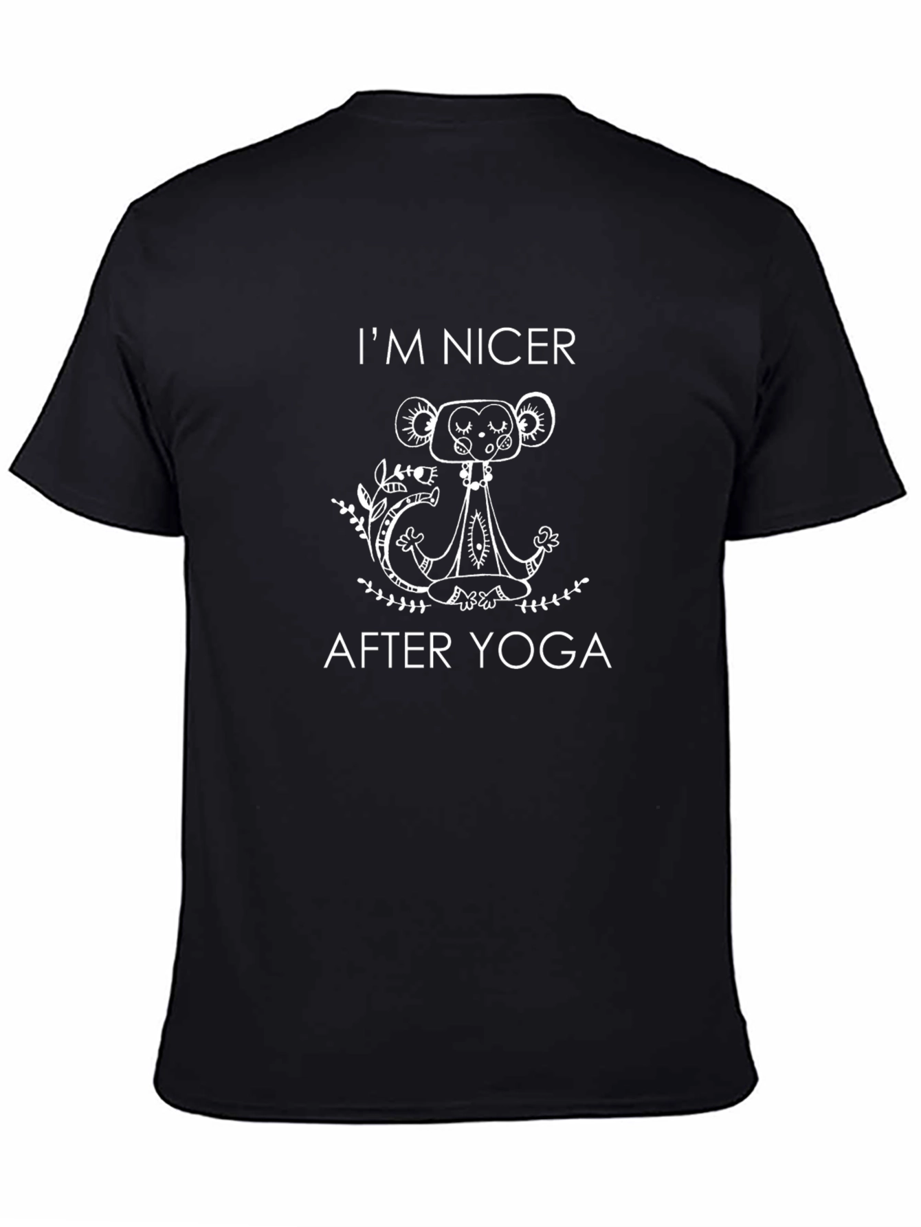 Yoga Monkey Graphic Tee - Im Nicer After Yoga!