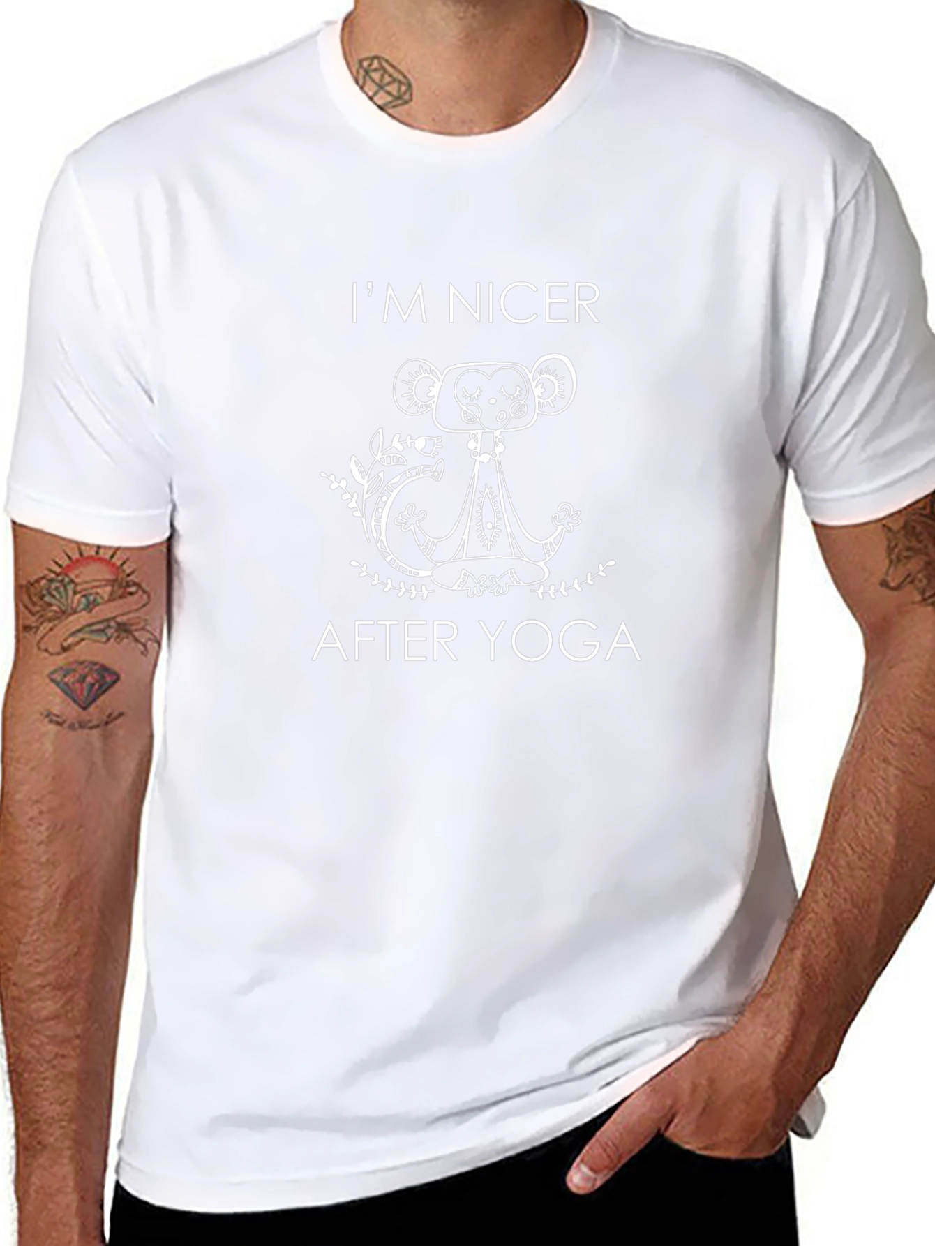 Yoga Monkey Graphic Tee - Im Nicer After Yoga!