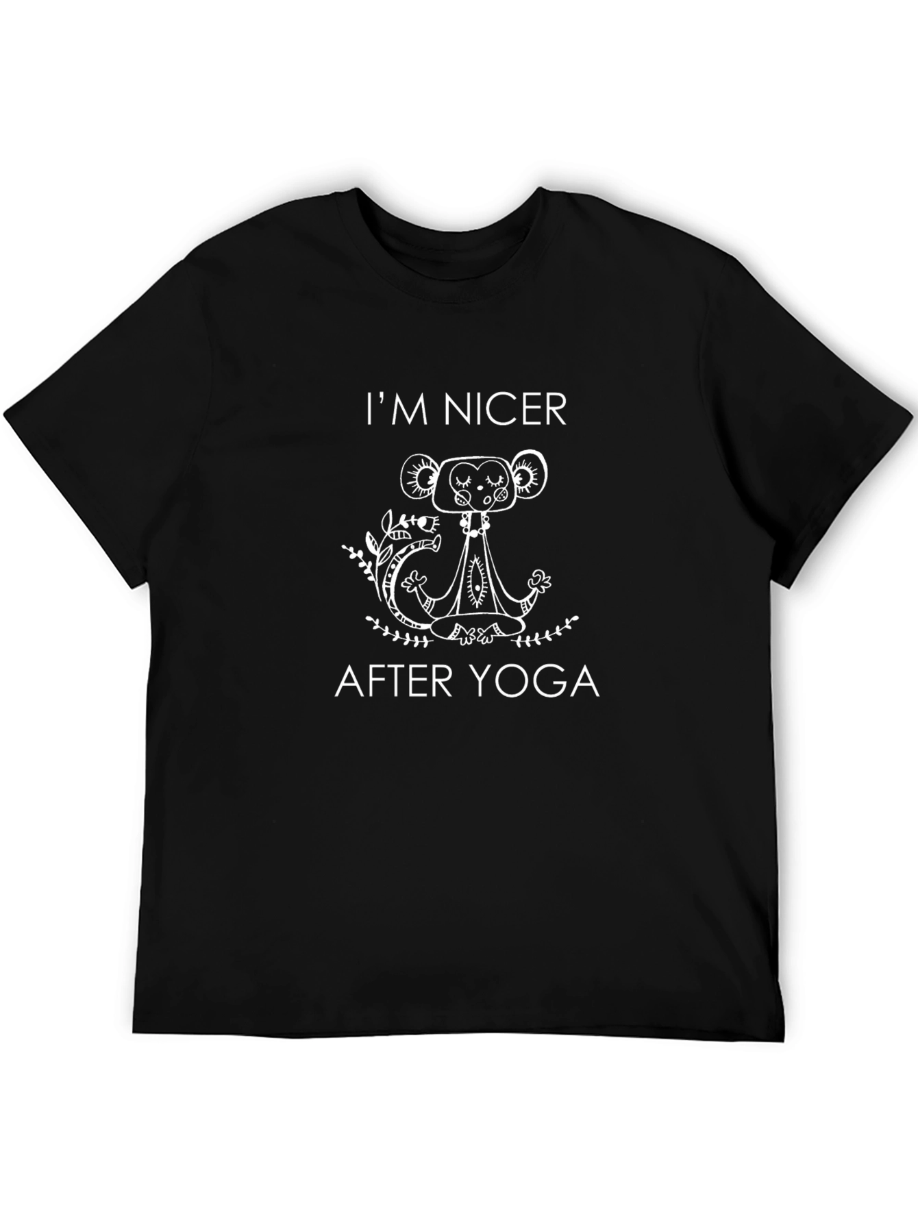Yoga Monkey Graphic Tee - Im Nicer After Yoga!