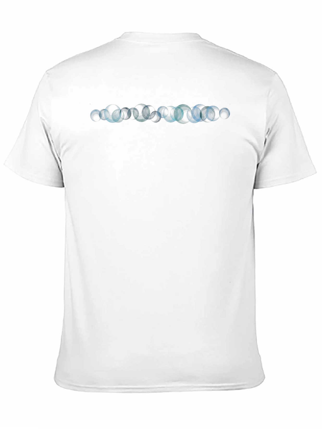 Abstract Circle Design Black T-Shirt