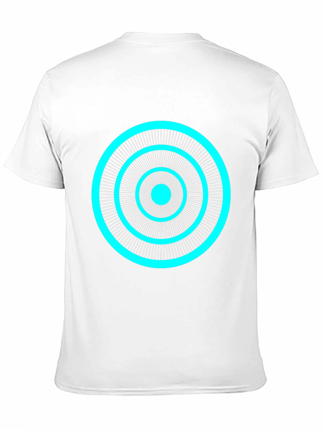 Abstract Circle Graphic Tee - Black