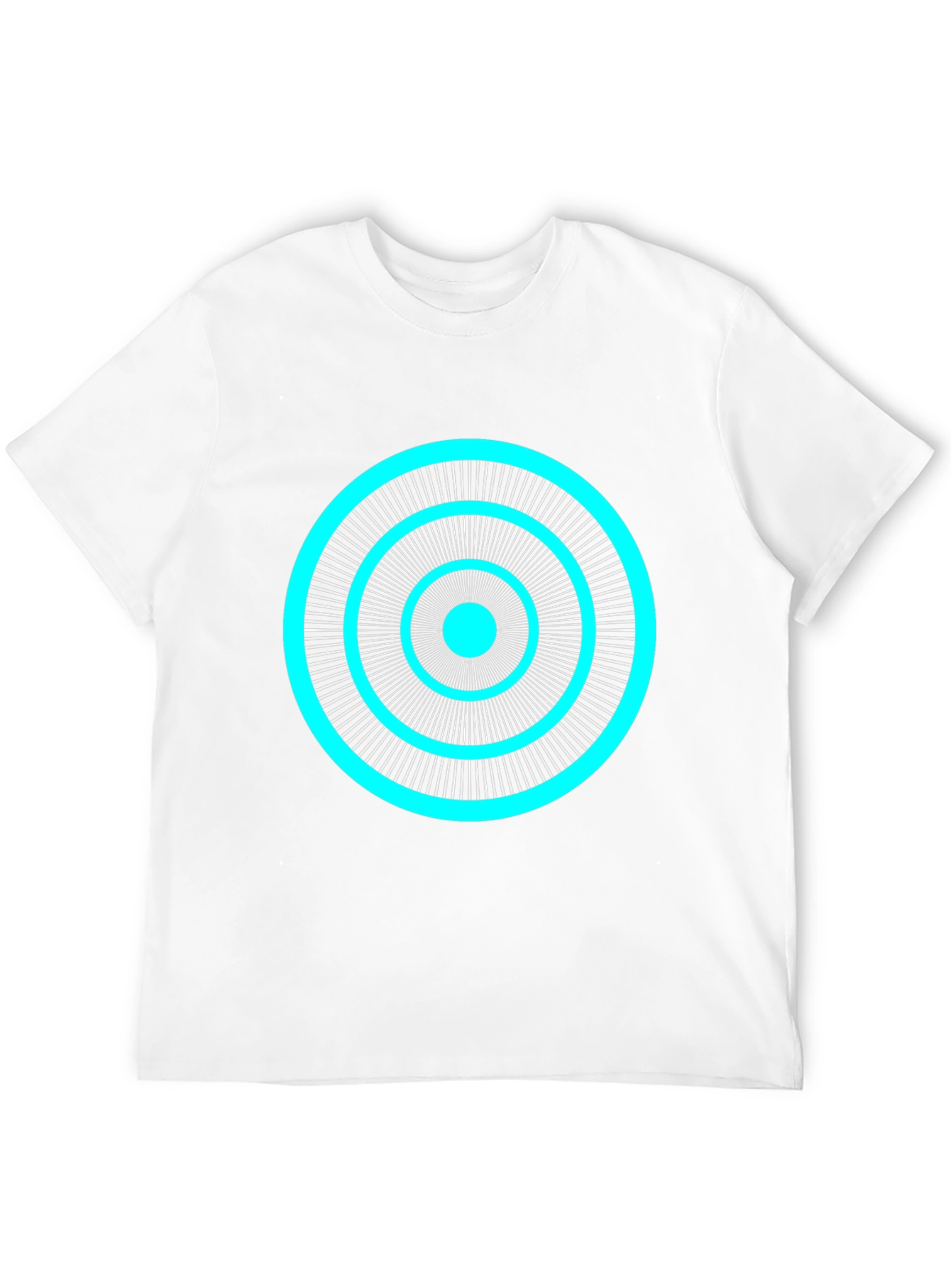Abstract Circle Graphic Tee - Black