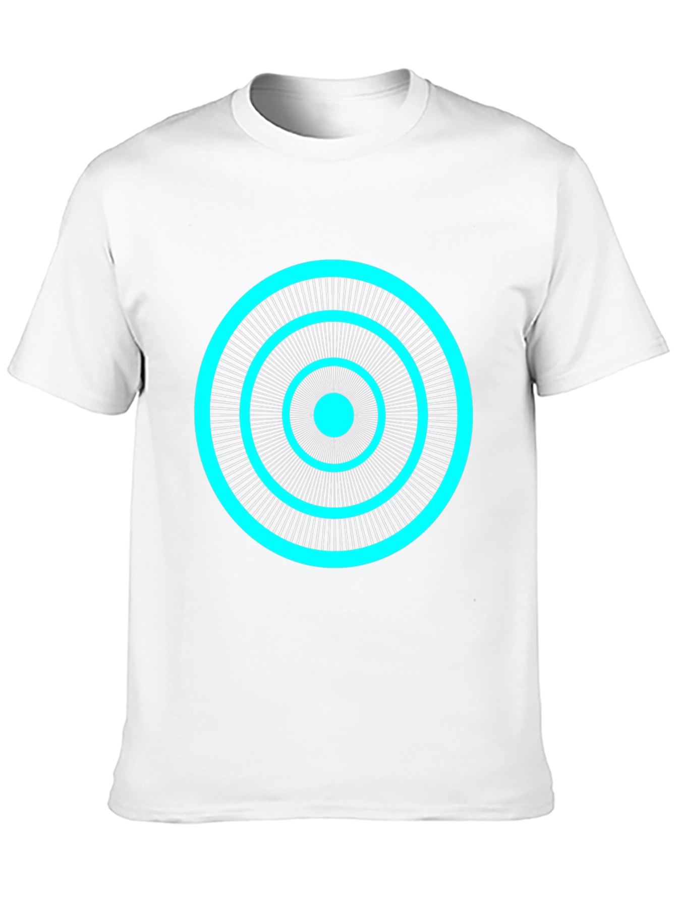 Abstract Circle Graphic Tee - Black