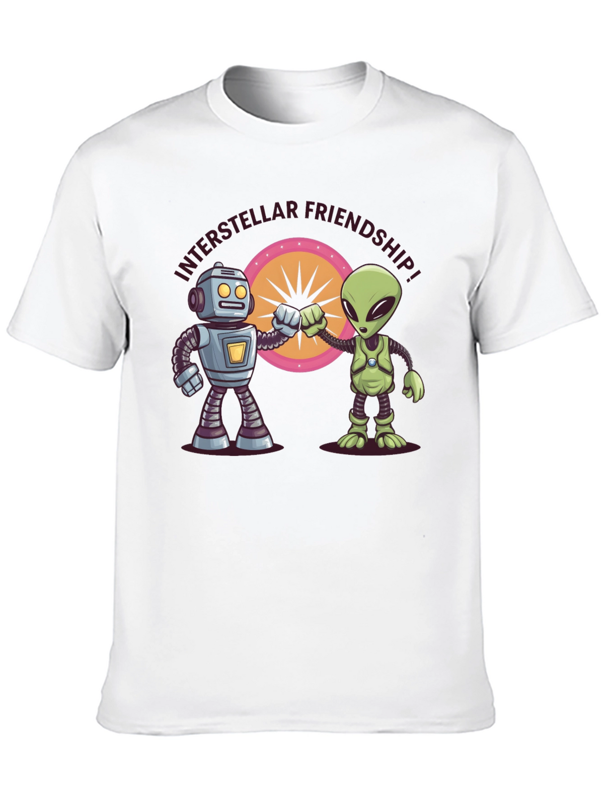 Interstellar Friendship Robot Alien Tee