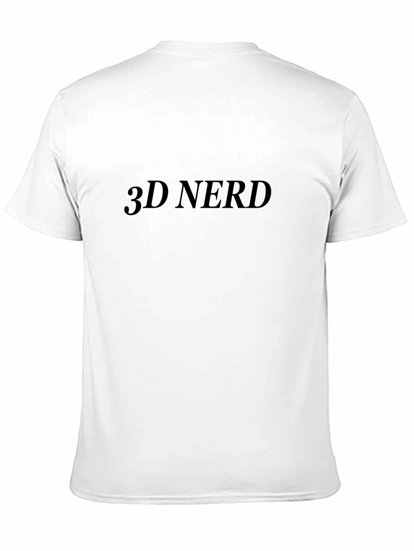 3D Nerd T-Shirt - Black Cotton Tee