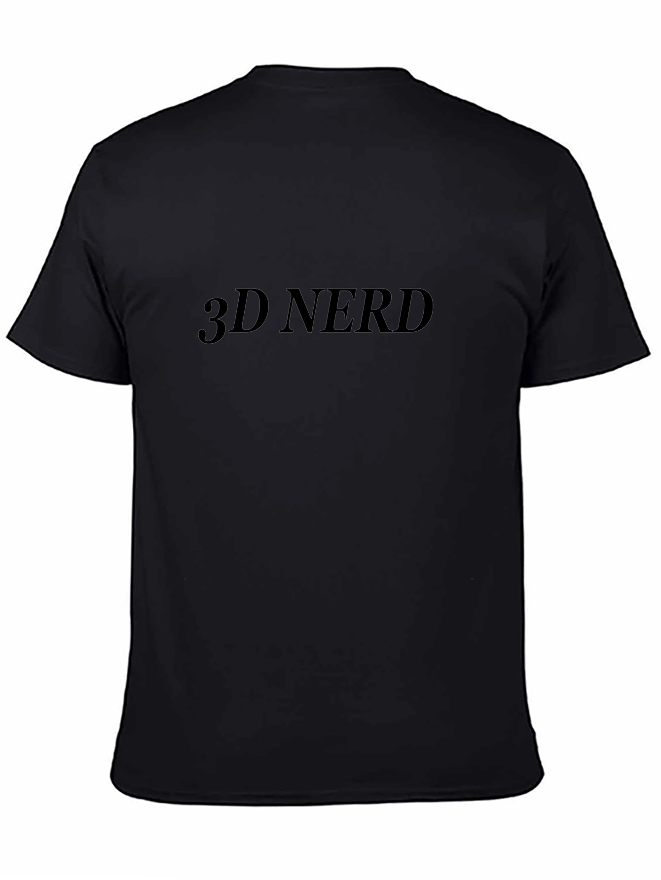 3D Nerd T-Shirt - Black Cotton Tee