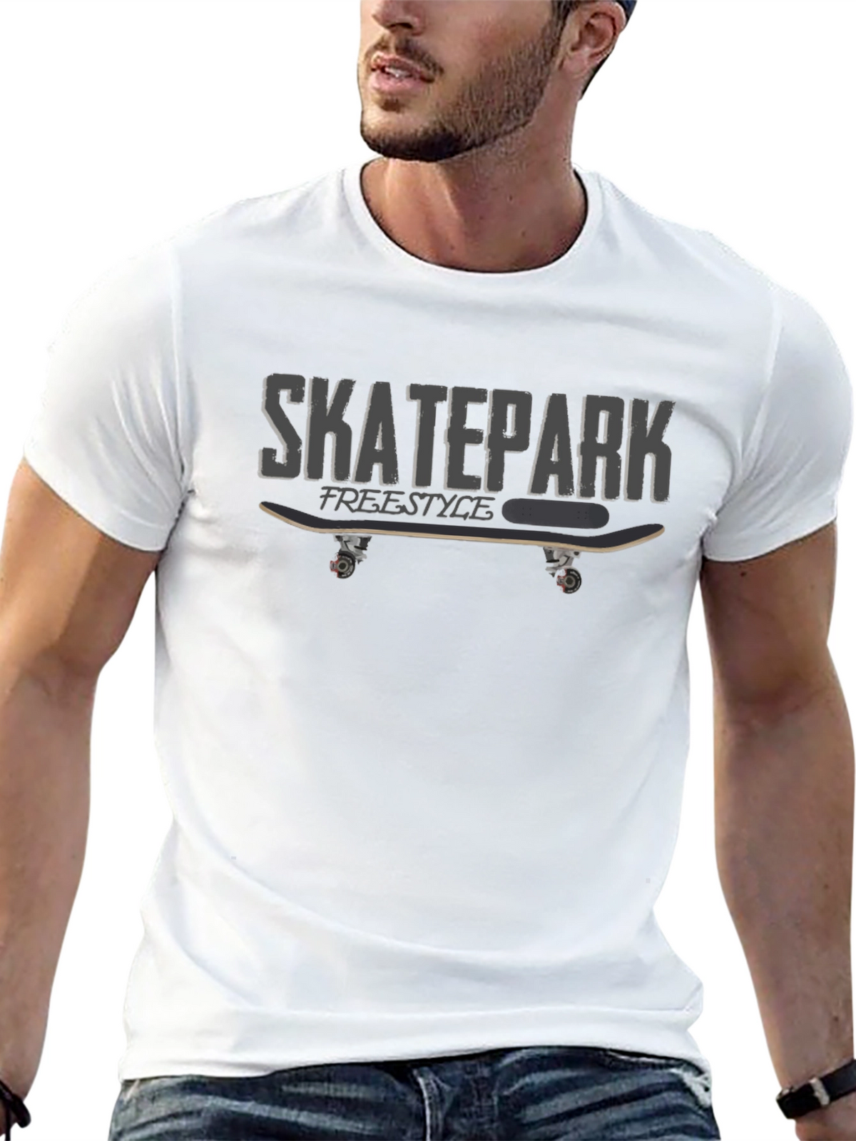 Skatepark Freestyle Graphic Tee - Black