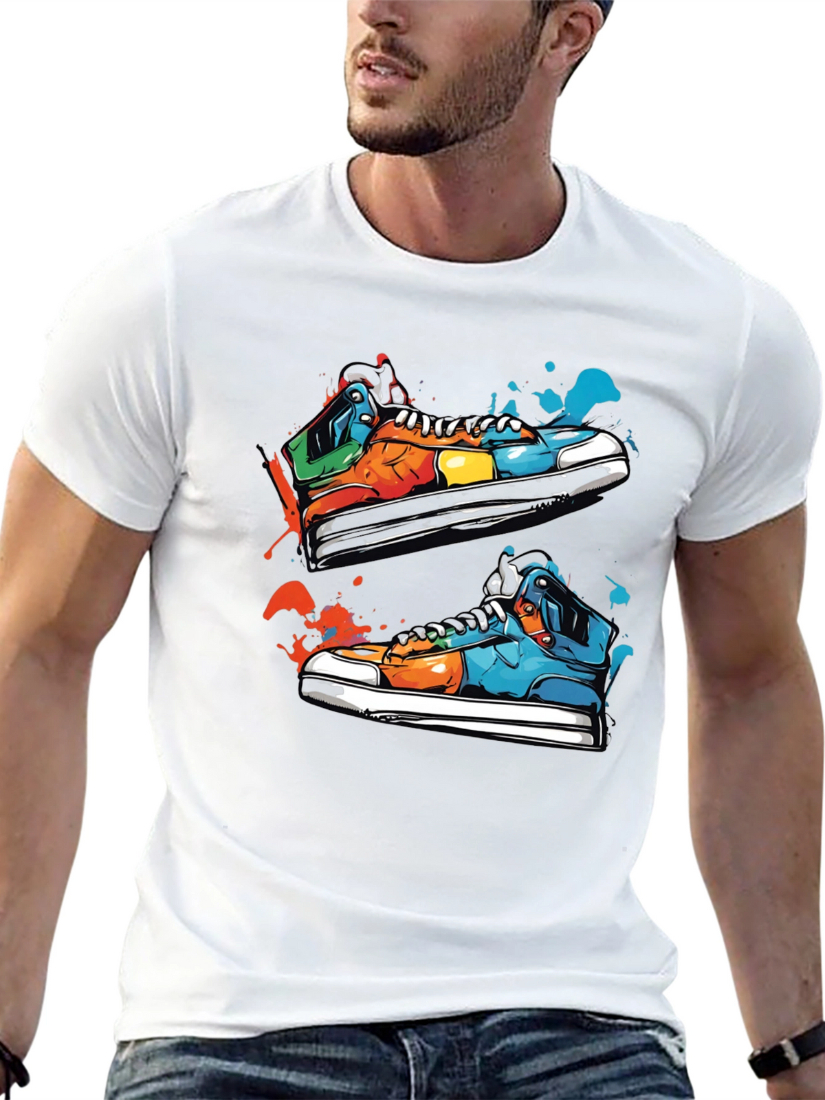 Sneaker Graphic T-Shirt: Stylish Streetwear Tee