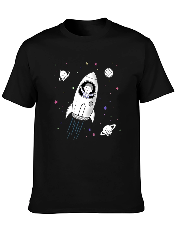 Space Rocket T-Shirt - Fun Unique Design