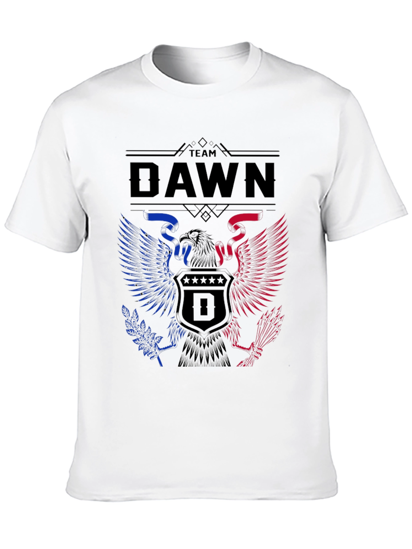 Team Dawn Graphic T-Shirt - Patriotic Eagle Design