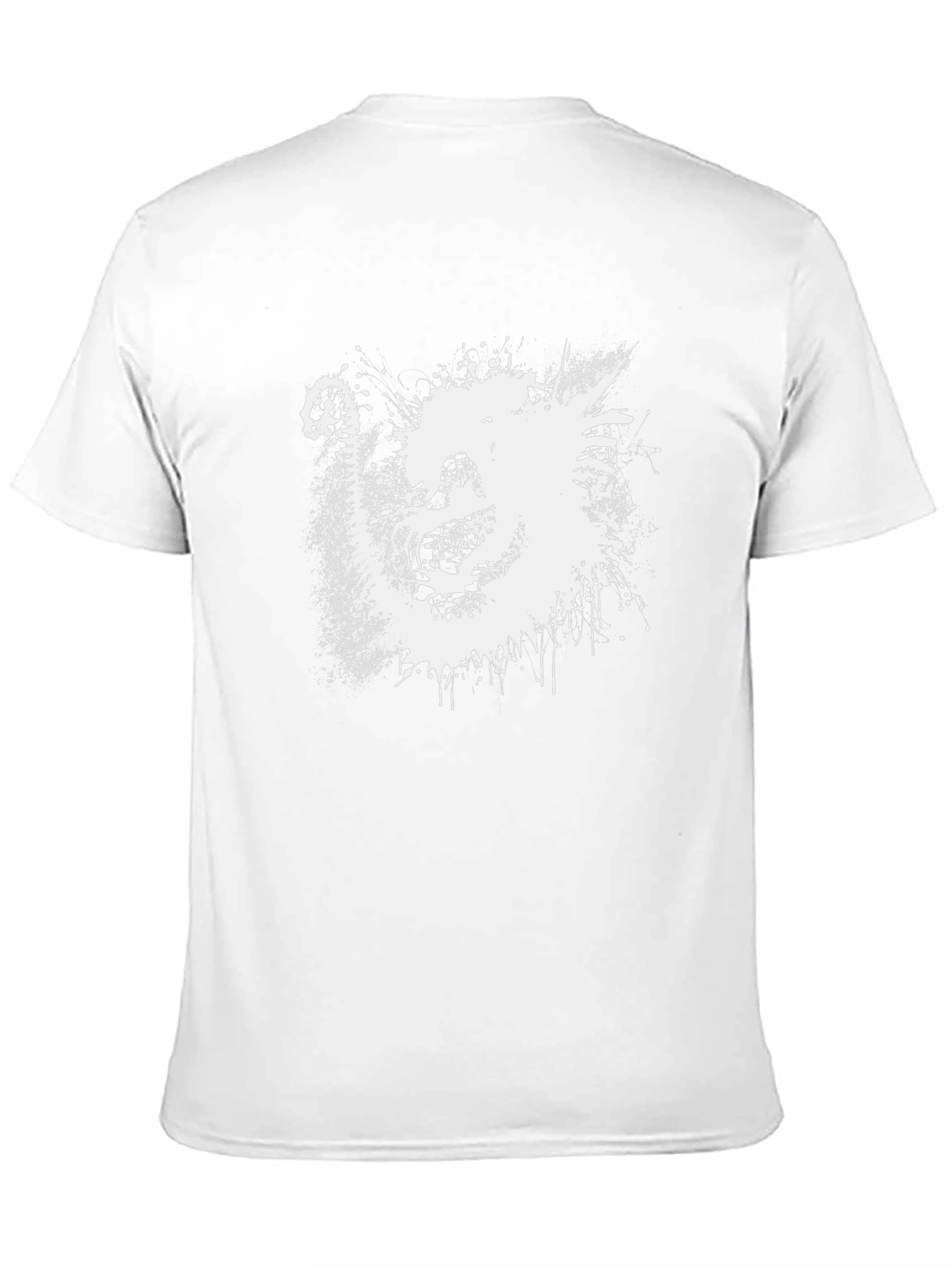 Abstract Dragon Graphic T-Shirt - Black