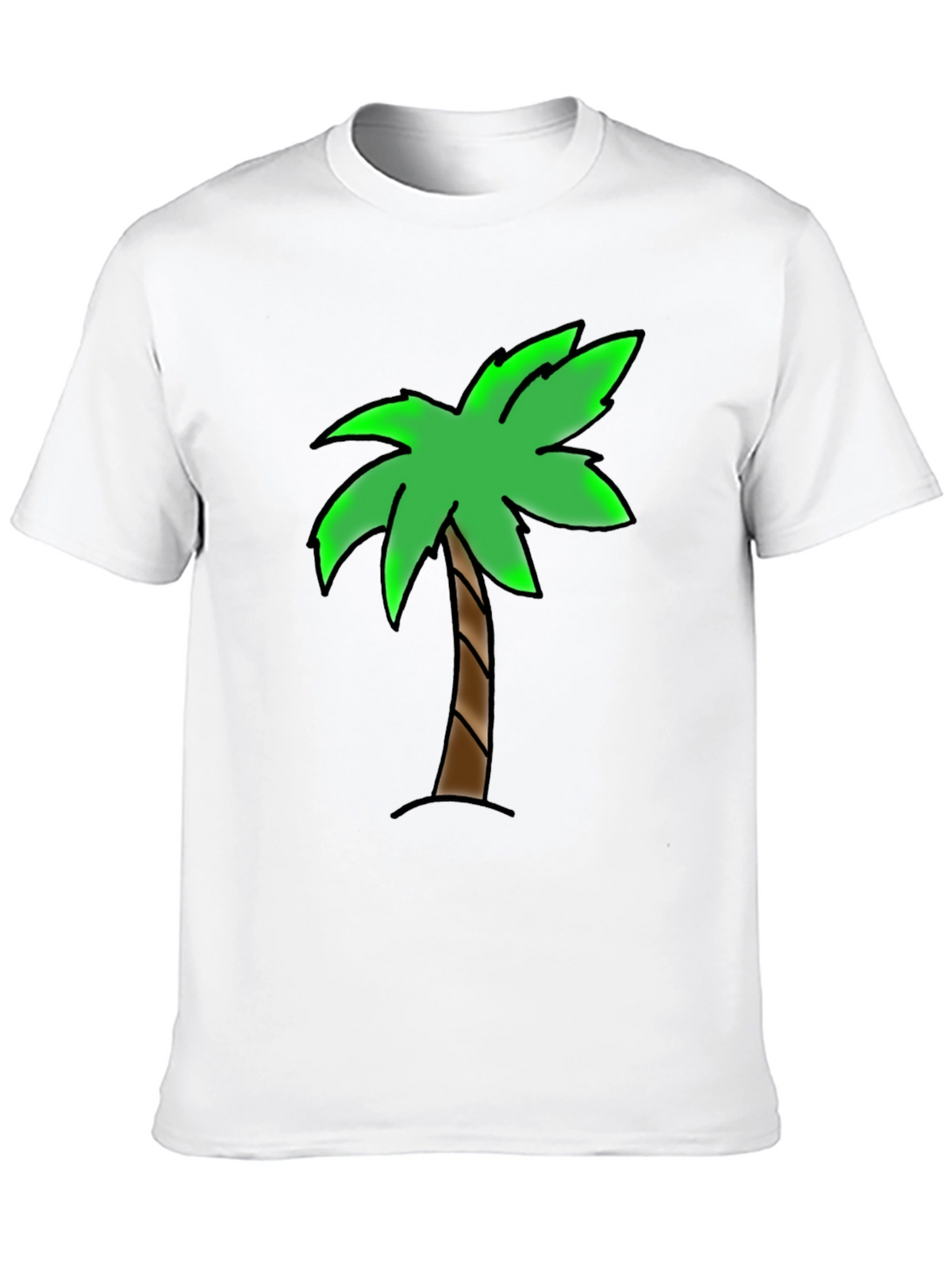 Palm Tree Graphic T-Shirt - Tropical Vibe