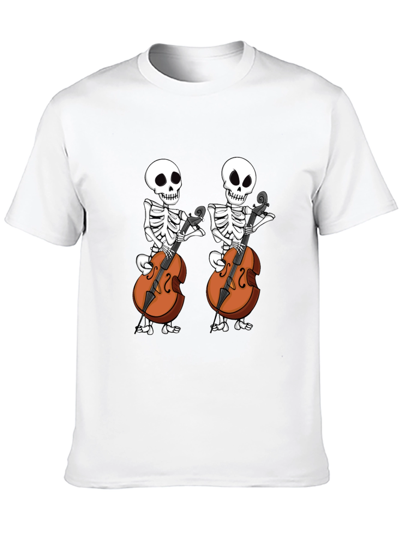Skeleton Cellist Graphic Tee
