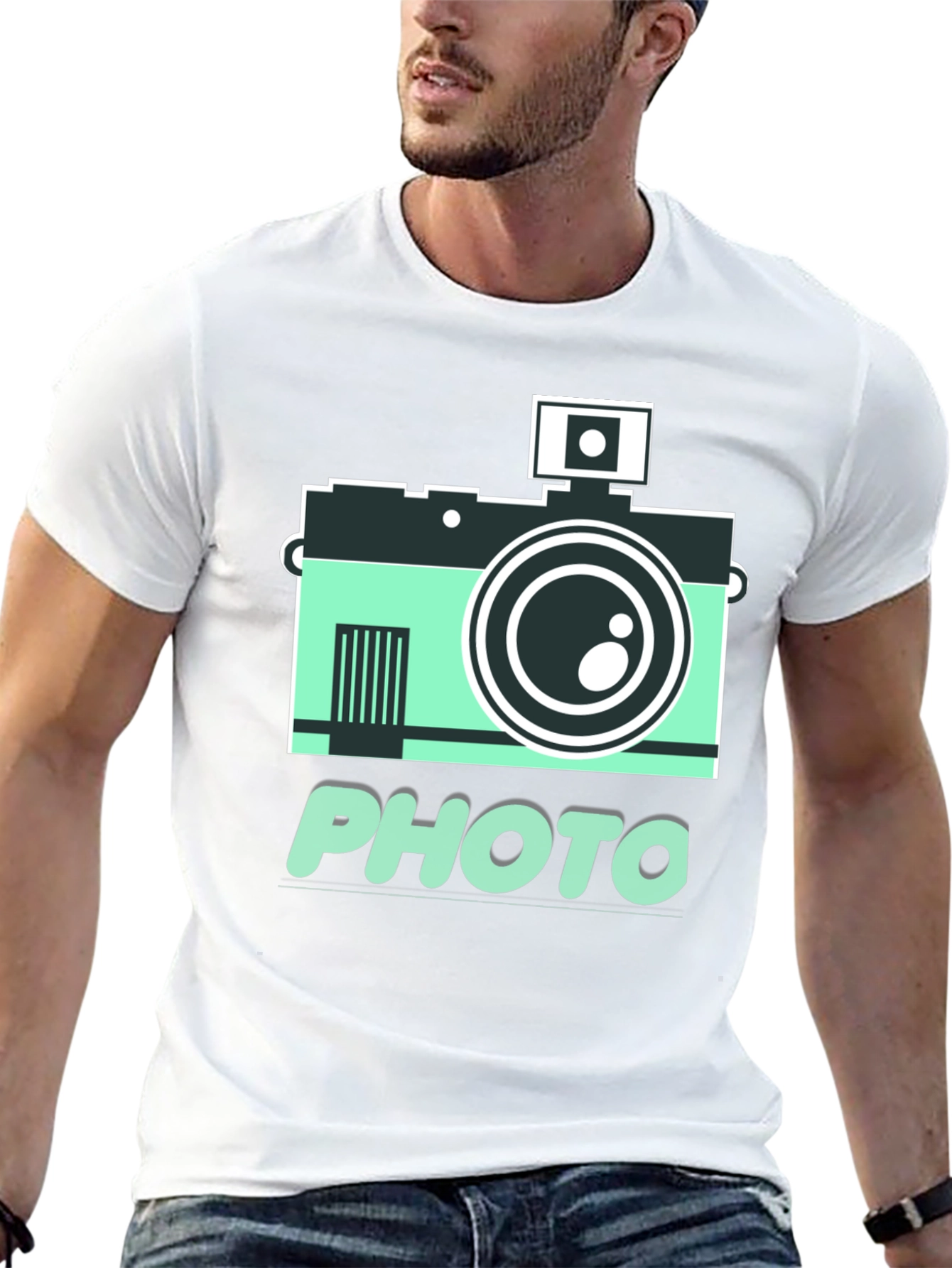 Retro Camera Photo Graphic T-Shirt