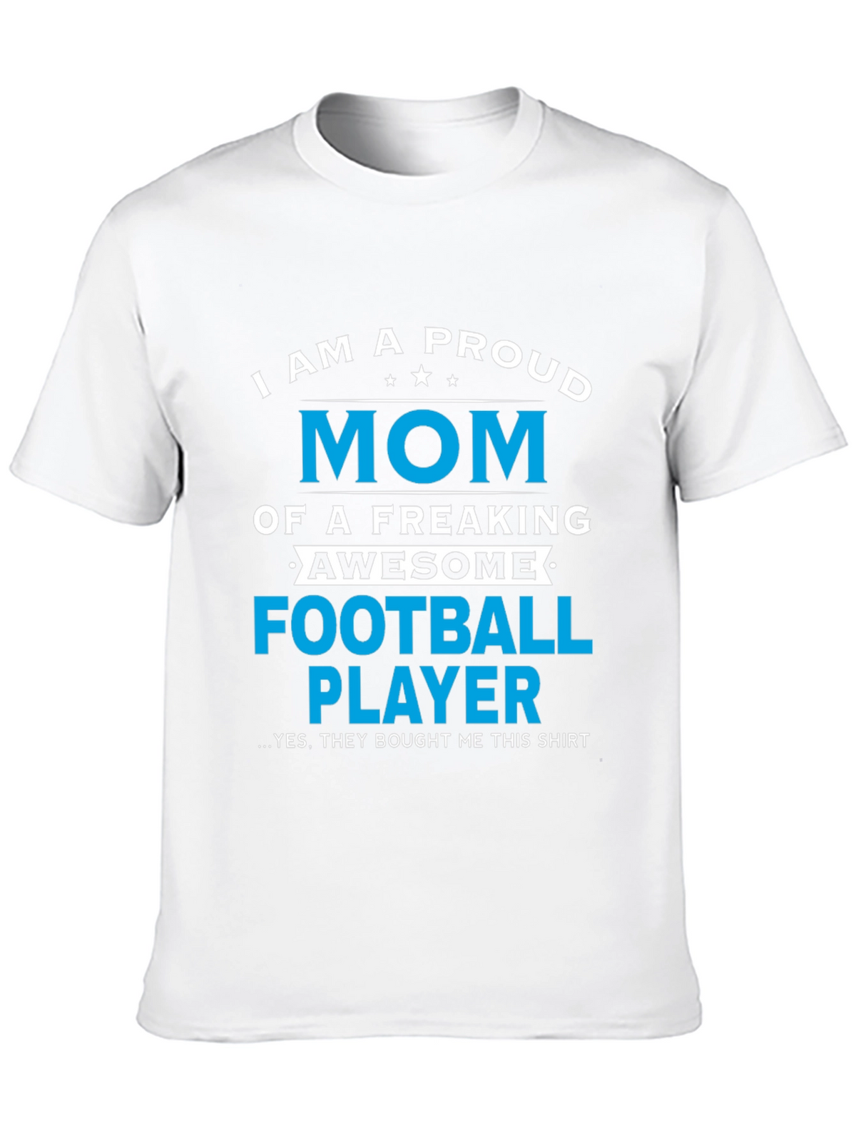Proud Mom of Football Player Graphic T-Shirt