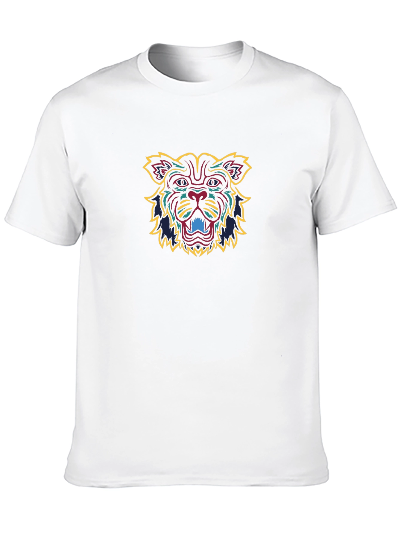 Bold Graphic Tee - Lion Design