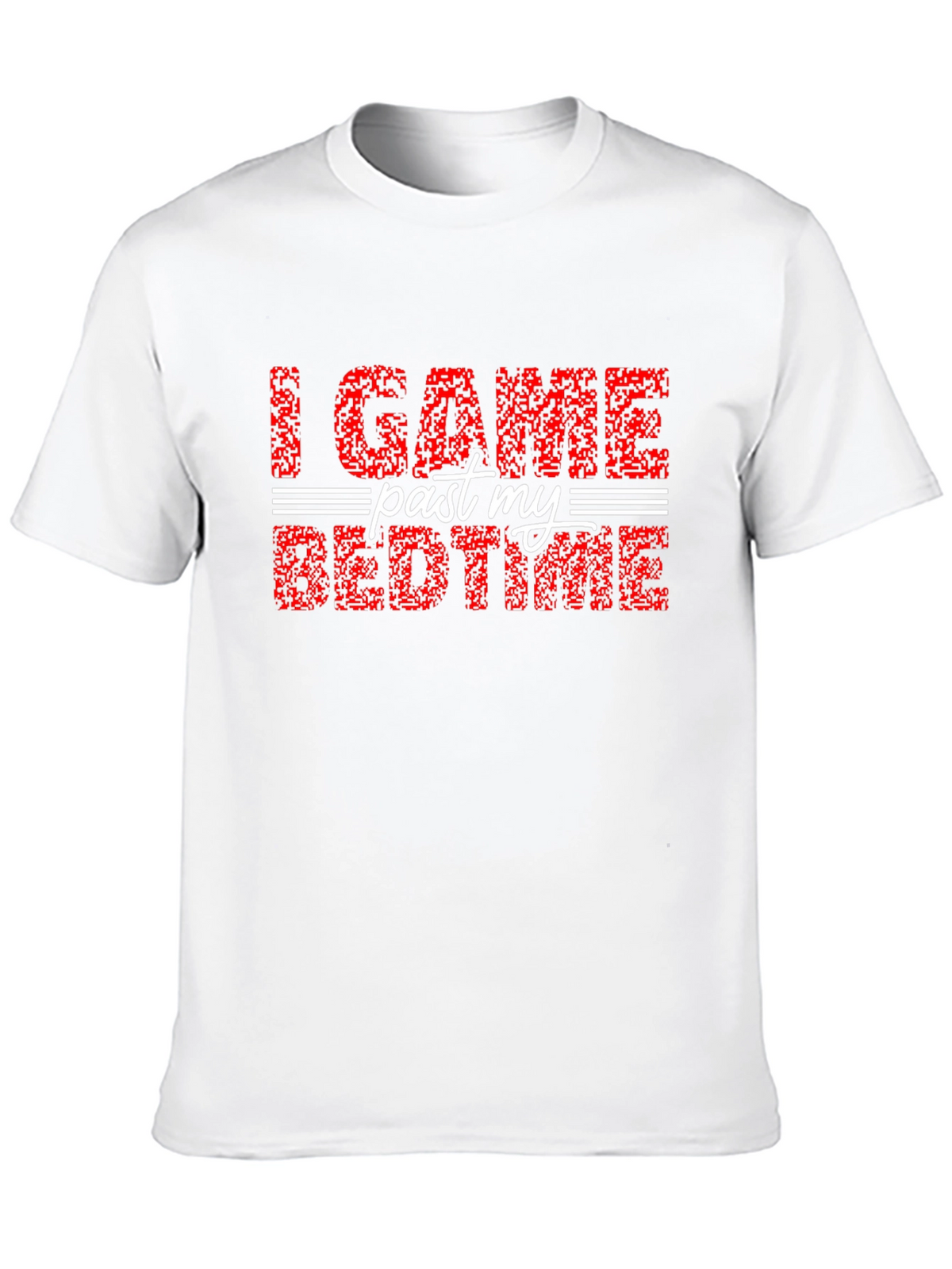 I Game Past My Bedtime Black T-Shirt