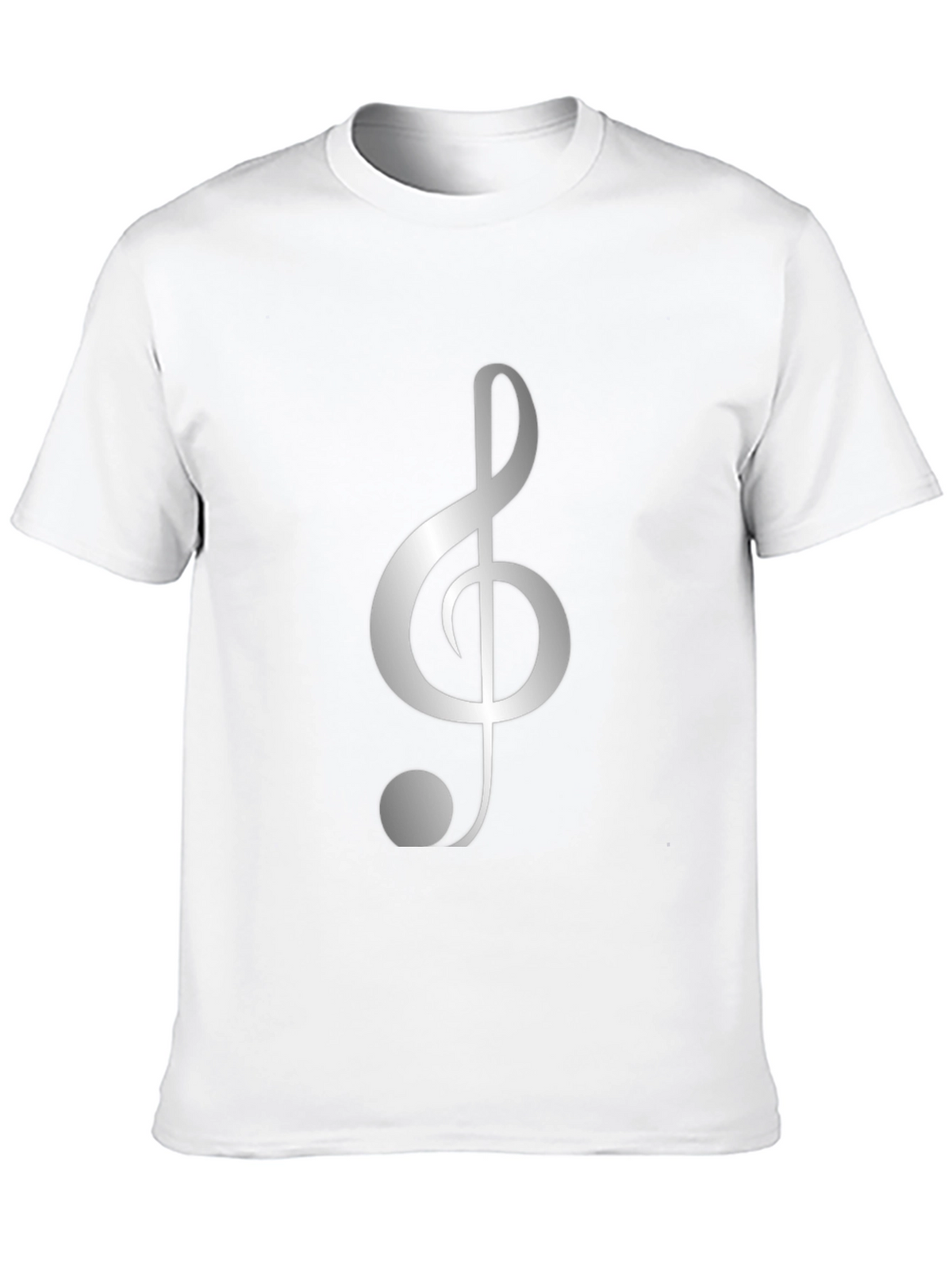 Musical Treble Clef Black T-Shirt