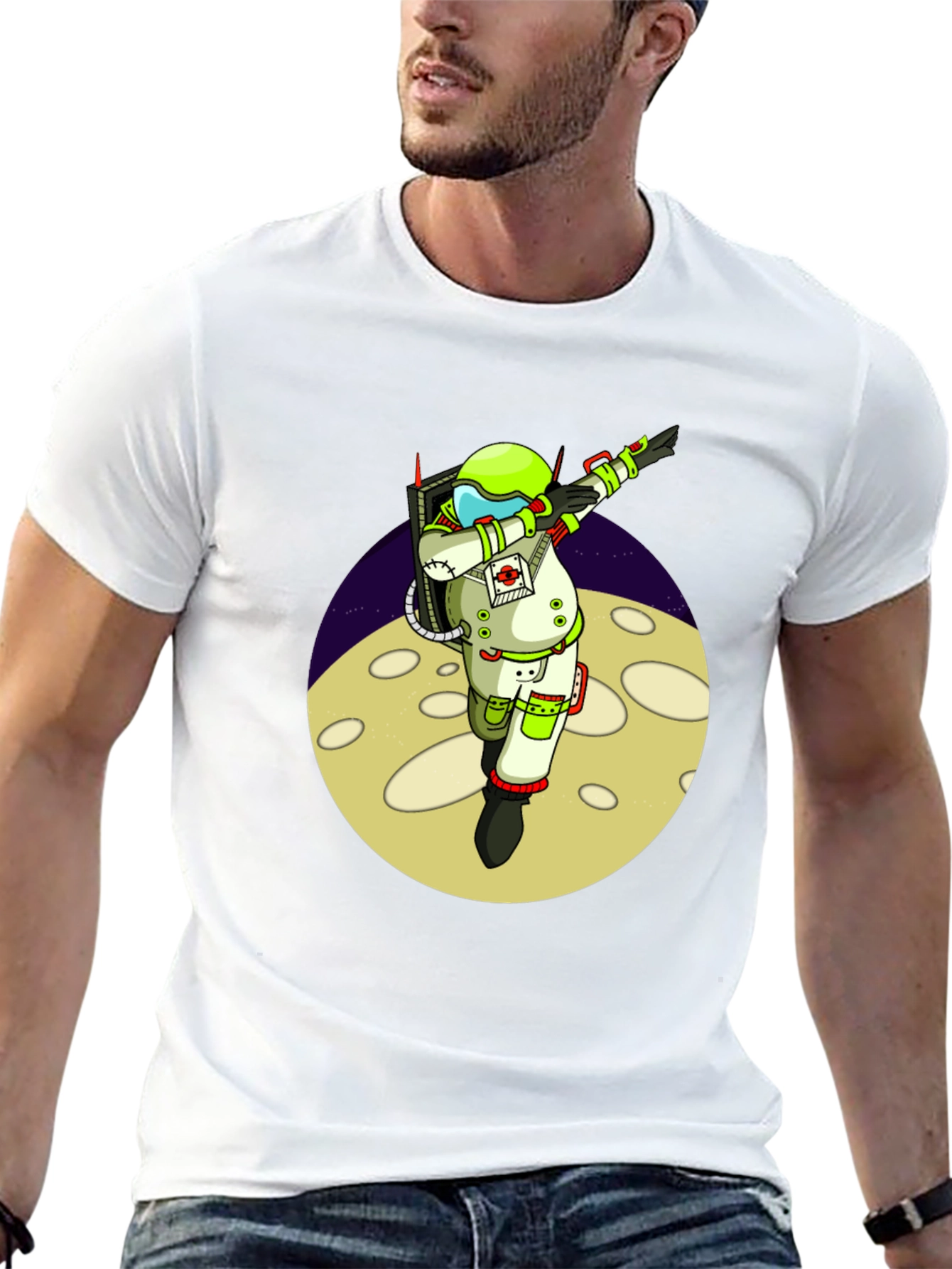 Astronaut Dabbing on Moon T-Shirt