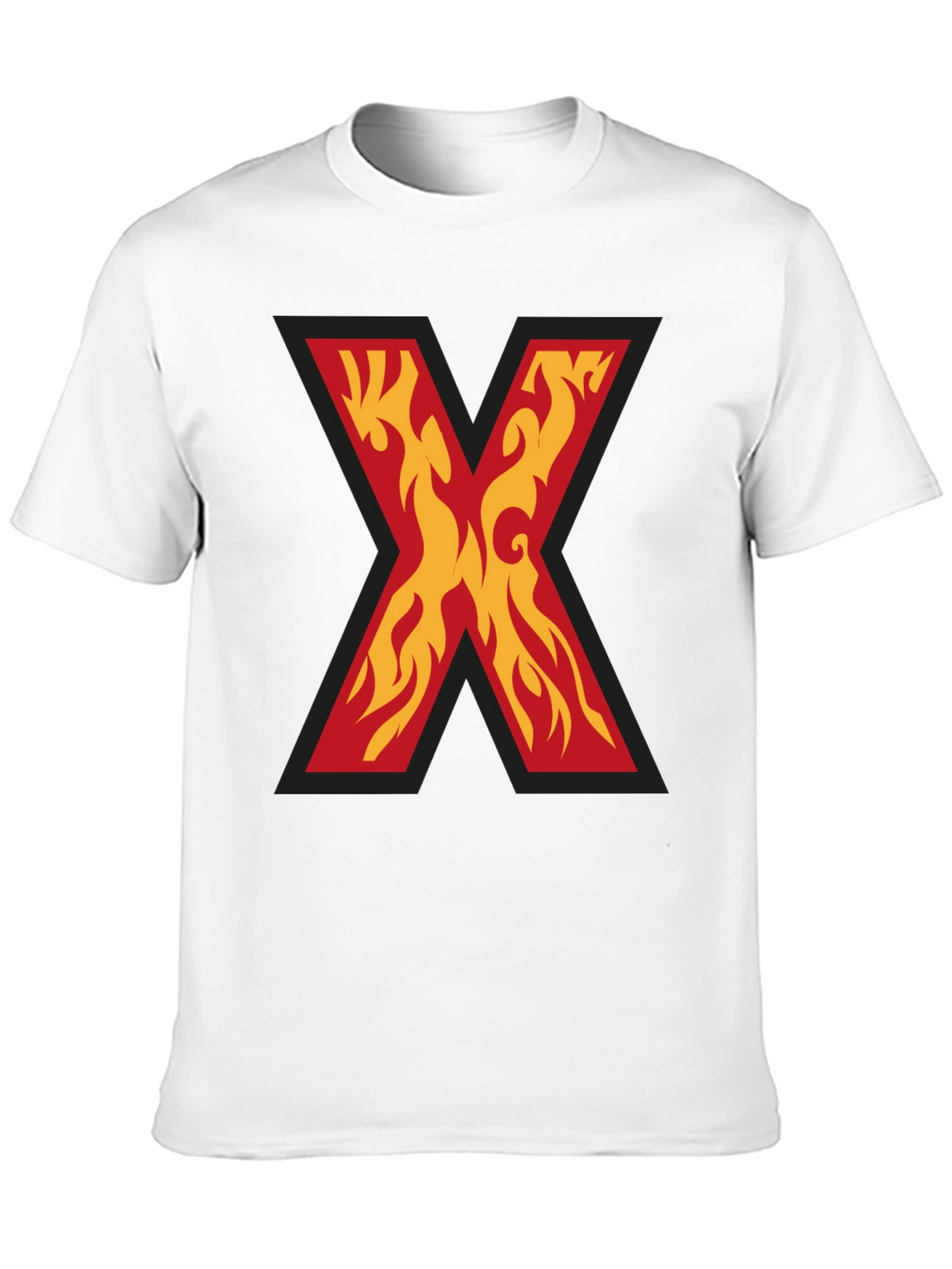 Fiery X Graphic Tee - Bold Statement Shirt
