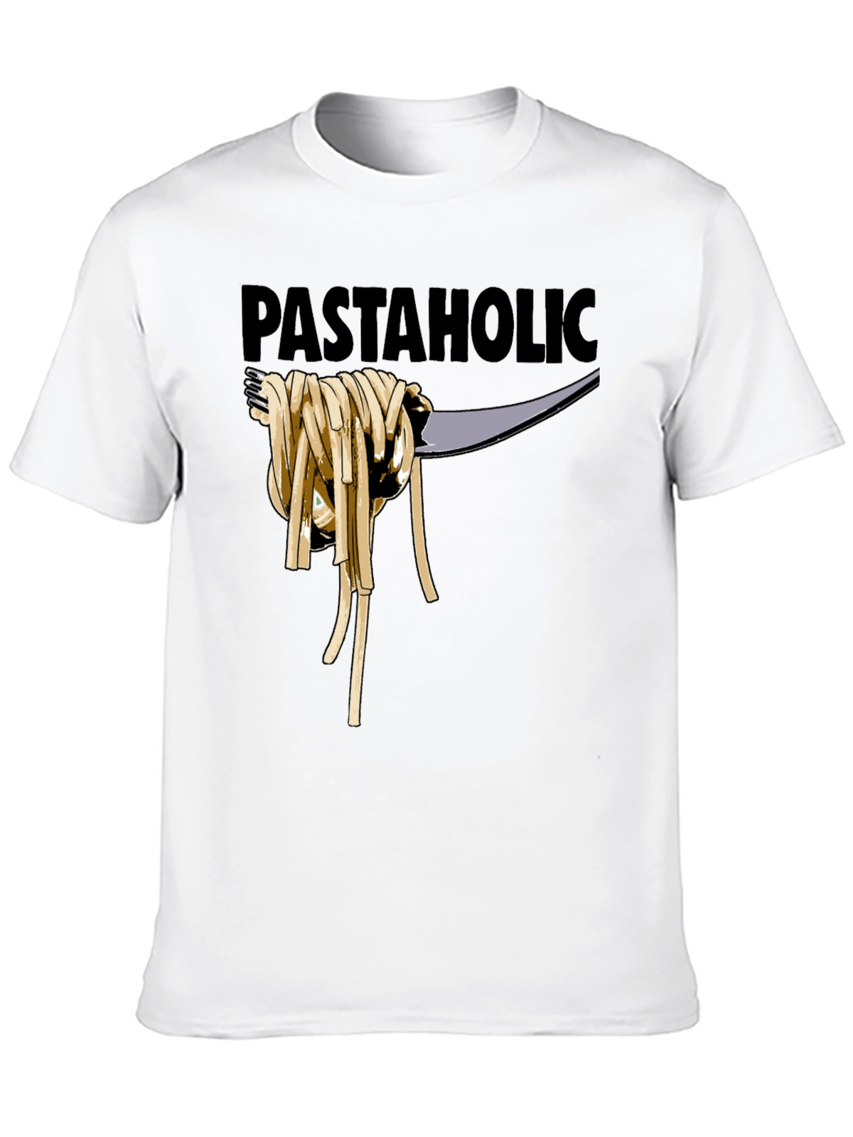 Pastaholic T-Shirt - Black Cotton Graphic Tee