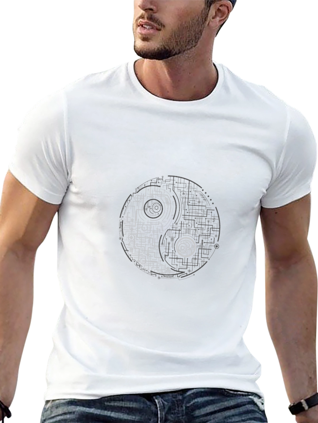 Yin Yang Circuitry Tee