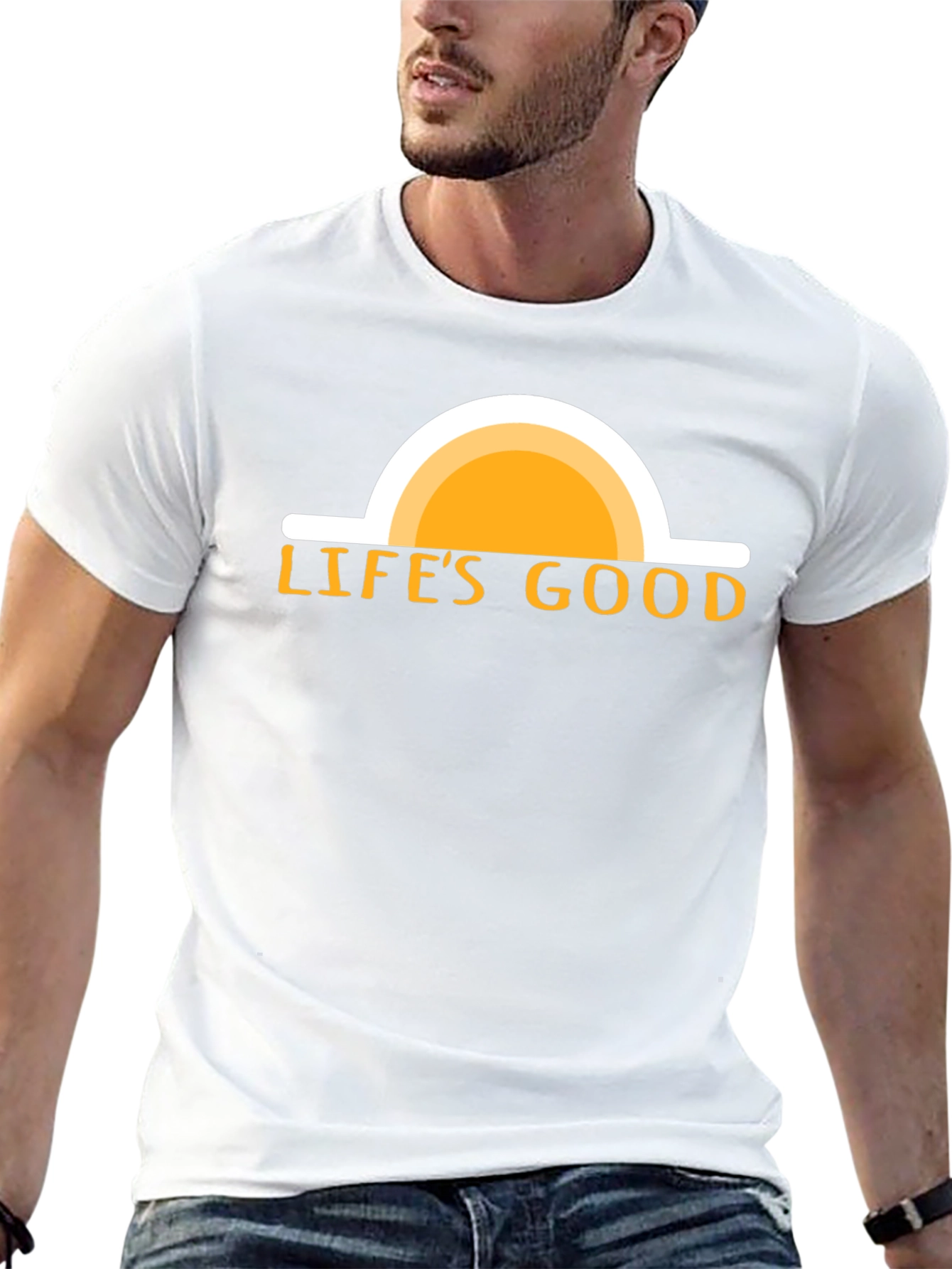Lifes Good Graphic Tee - Black Cotton T-Shirt