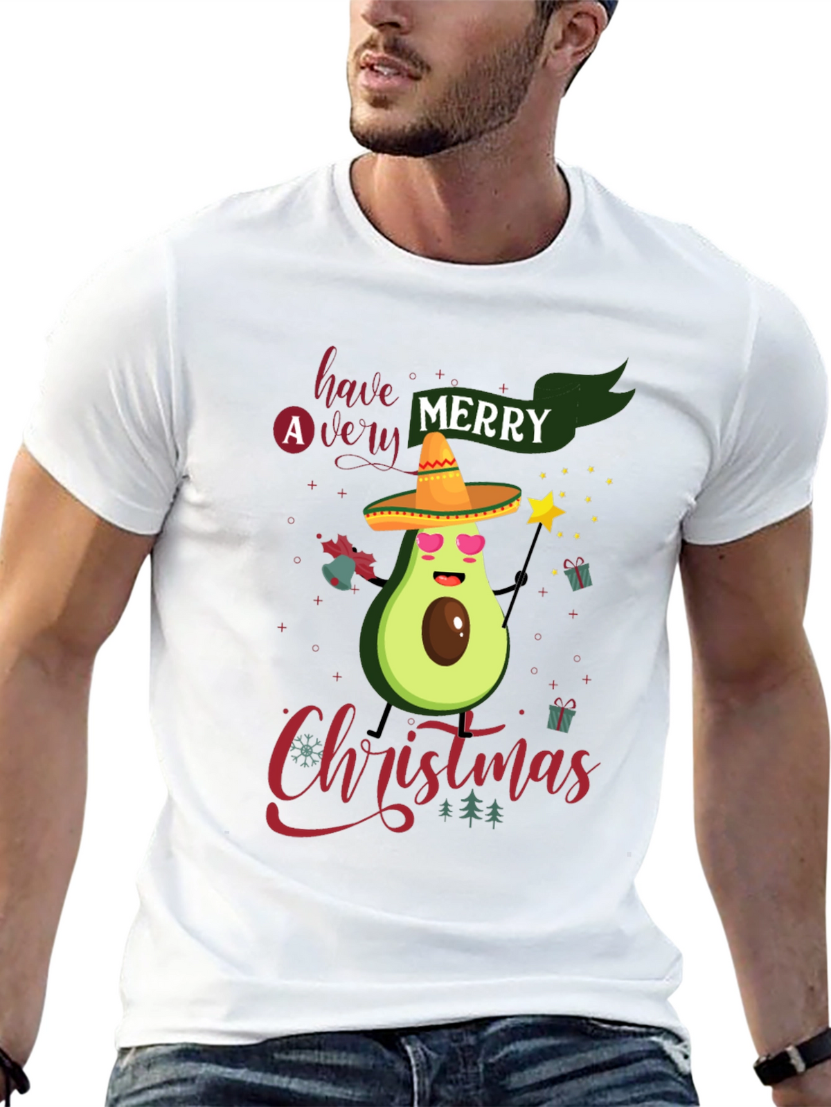 Merry Christmas Avocado T-Shirt