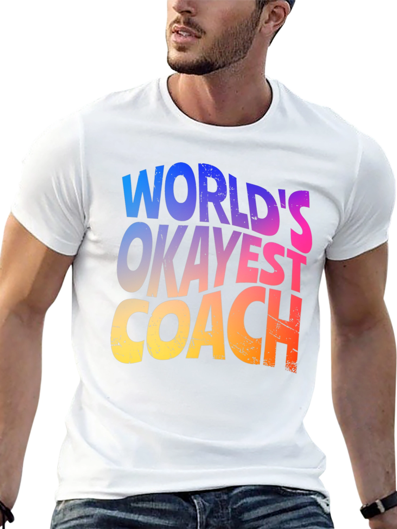 Worlds Okayest Coach T-Shirt Graphic Tee
