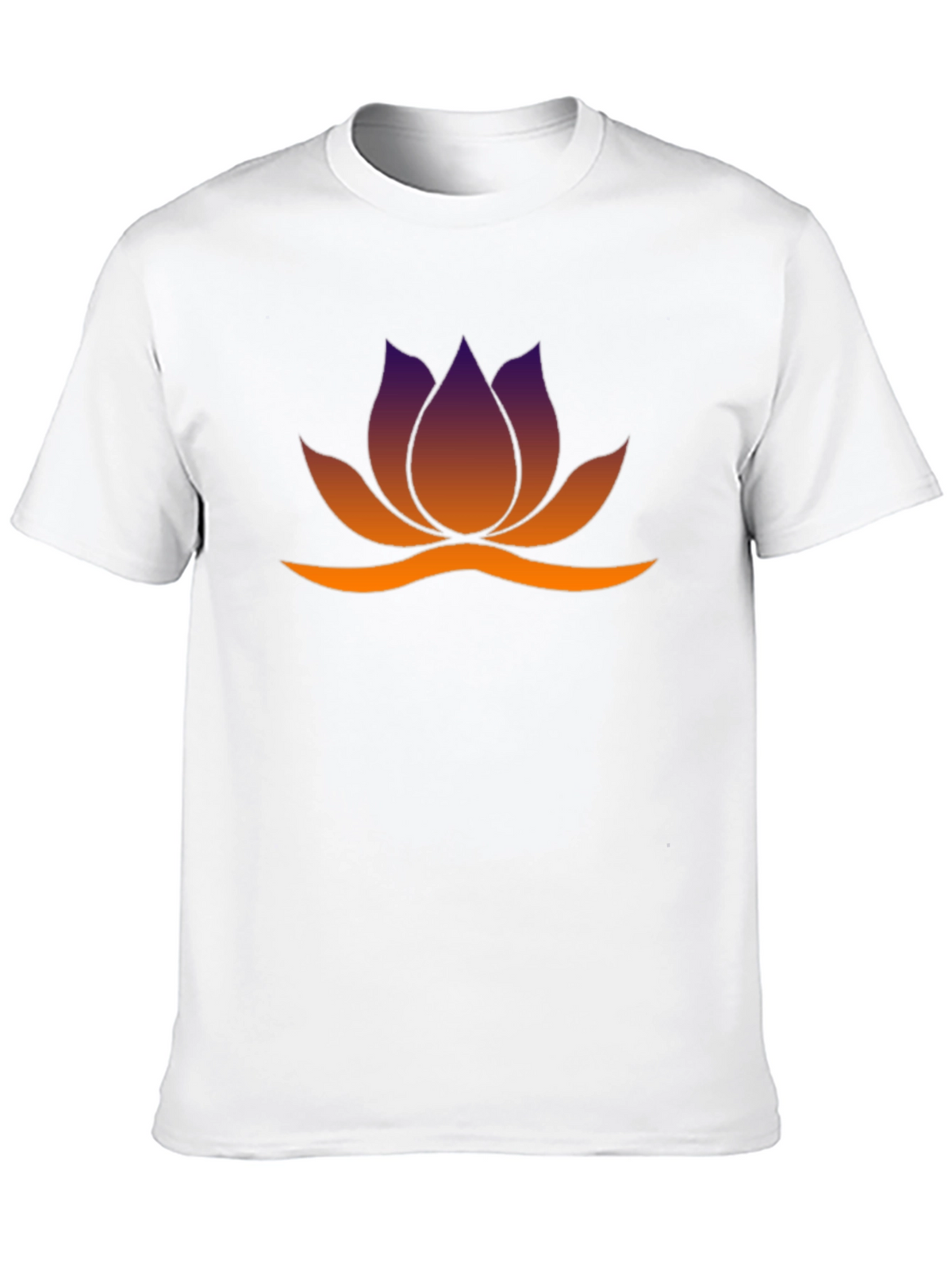 Lotus Flower Graphic Tee - Black