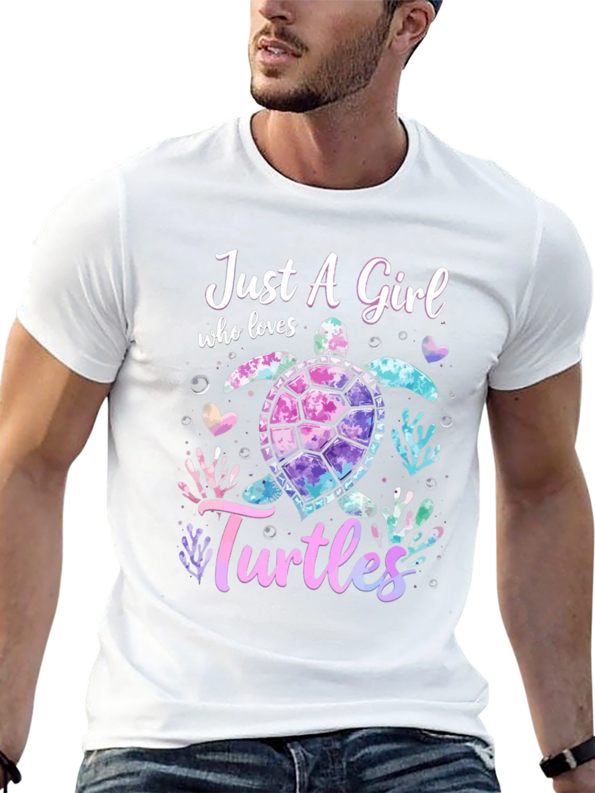 Just A Girl Who Loves Turtles Graphic Tee