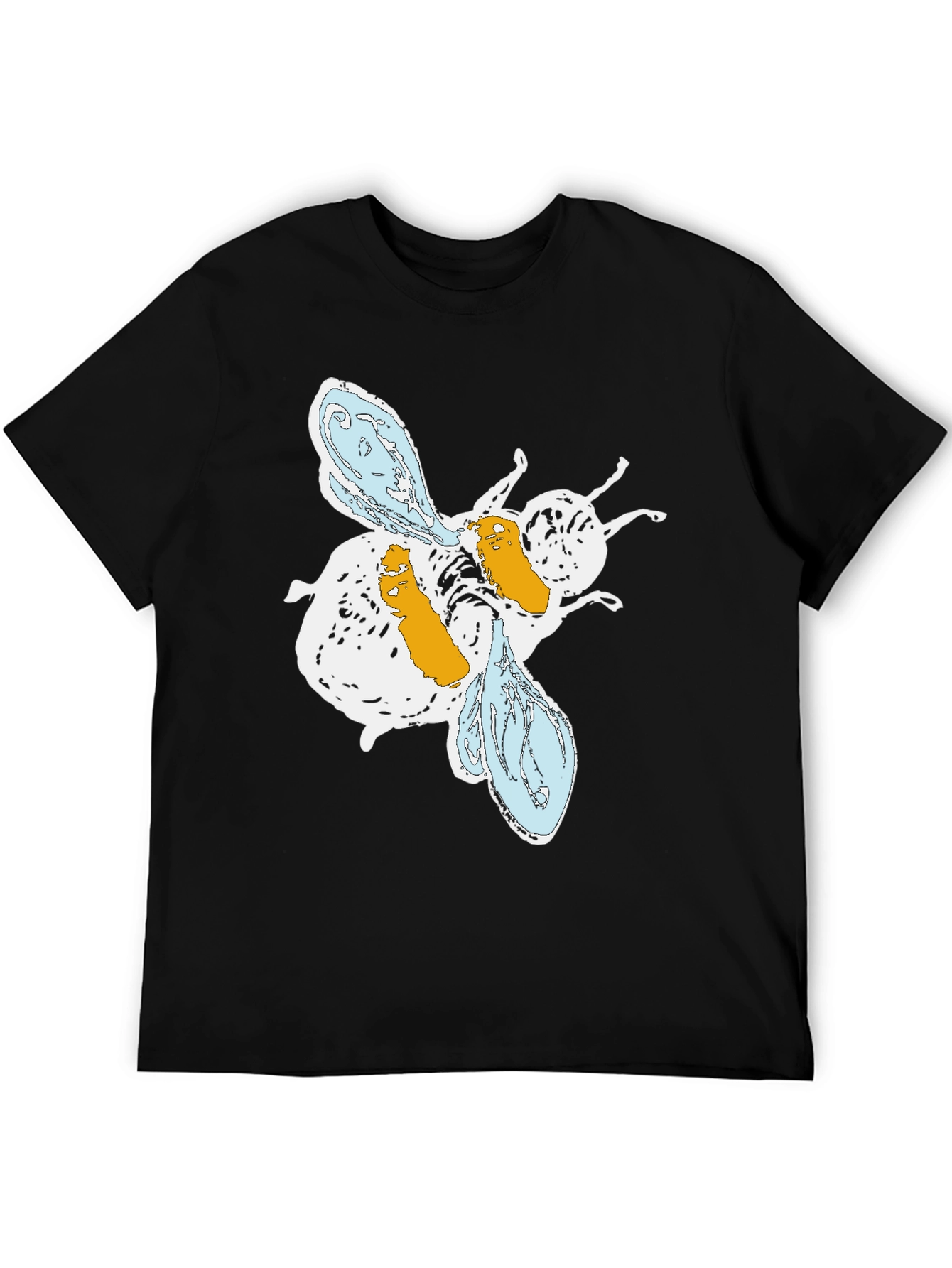 Abstract Bee Graphic T-Shirt