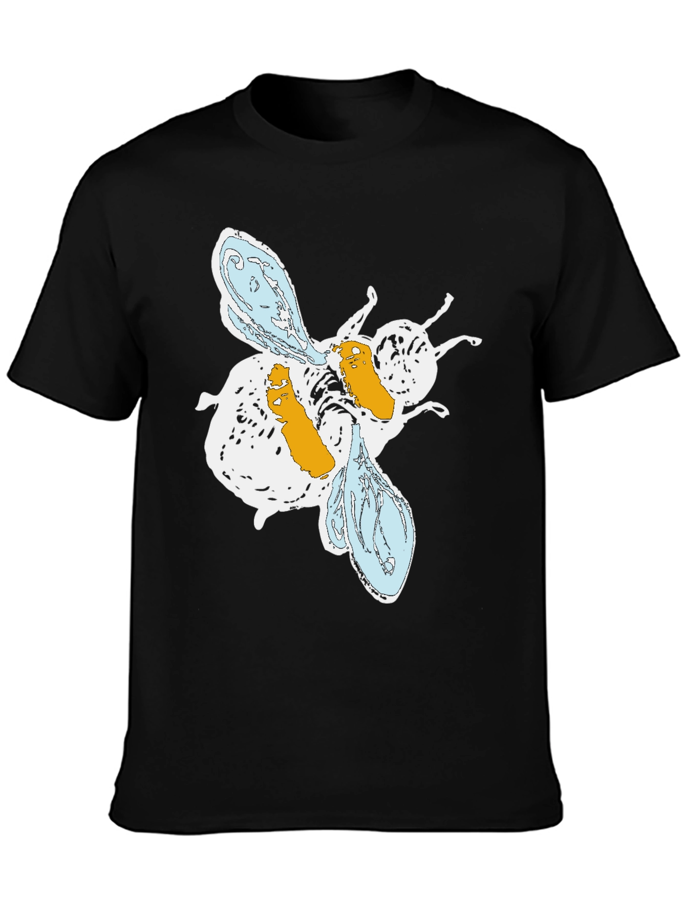 Abstract Bee Graphic T-Shirt
