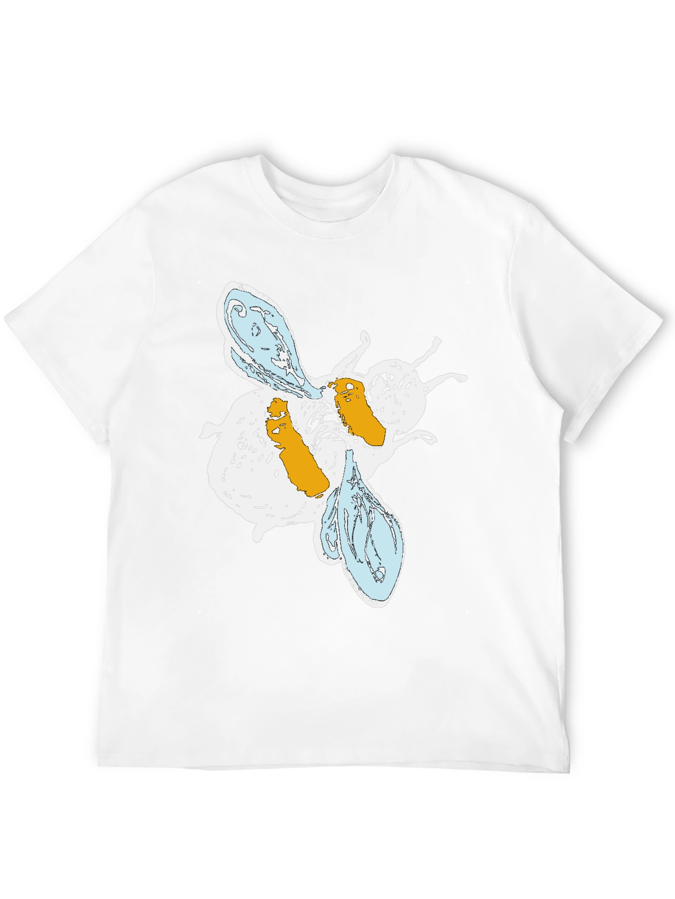 Abstract Bee Graphic T-Shirt