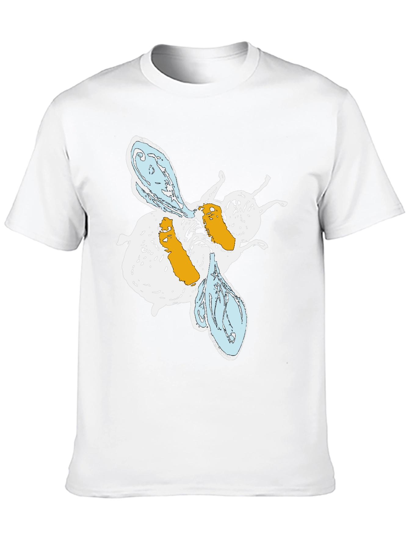 Abstract Bee Graphic T-Shirt